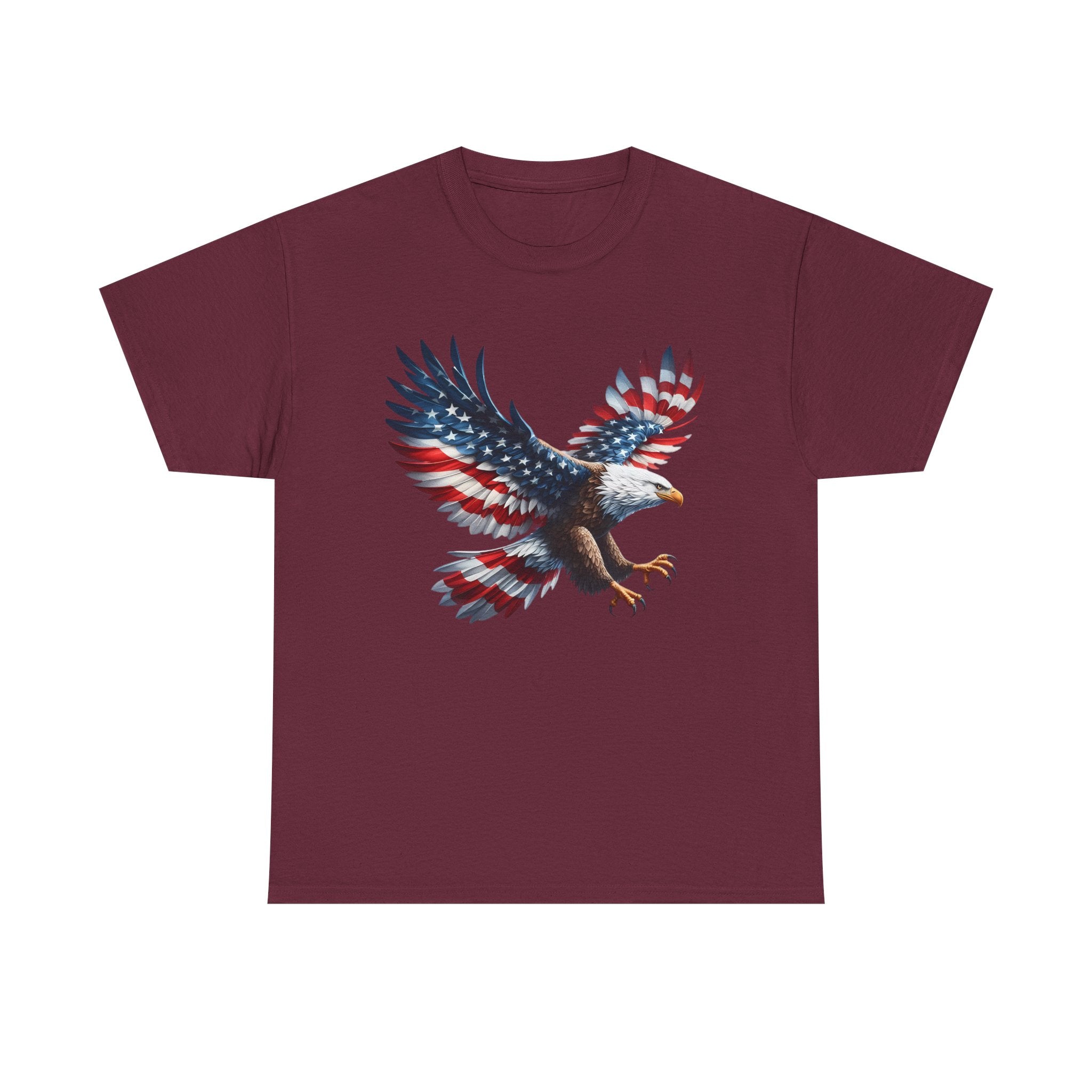 Eagle Flag T-Shirt — Patriotic Bald Eagle Graphic Tee