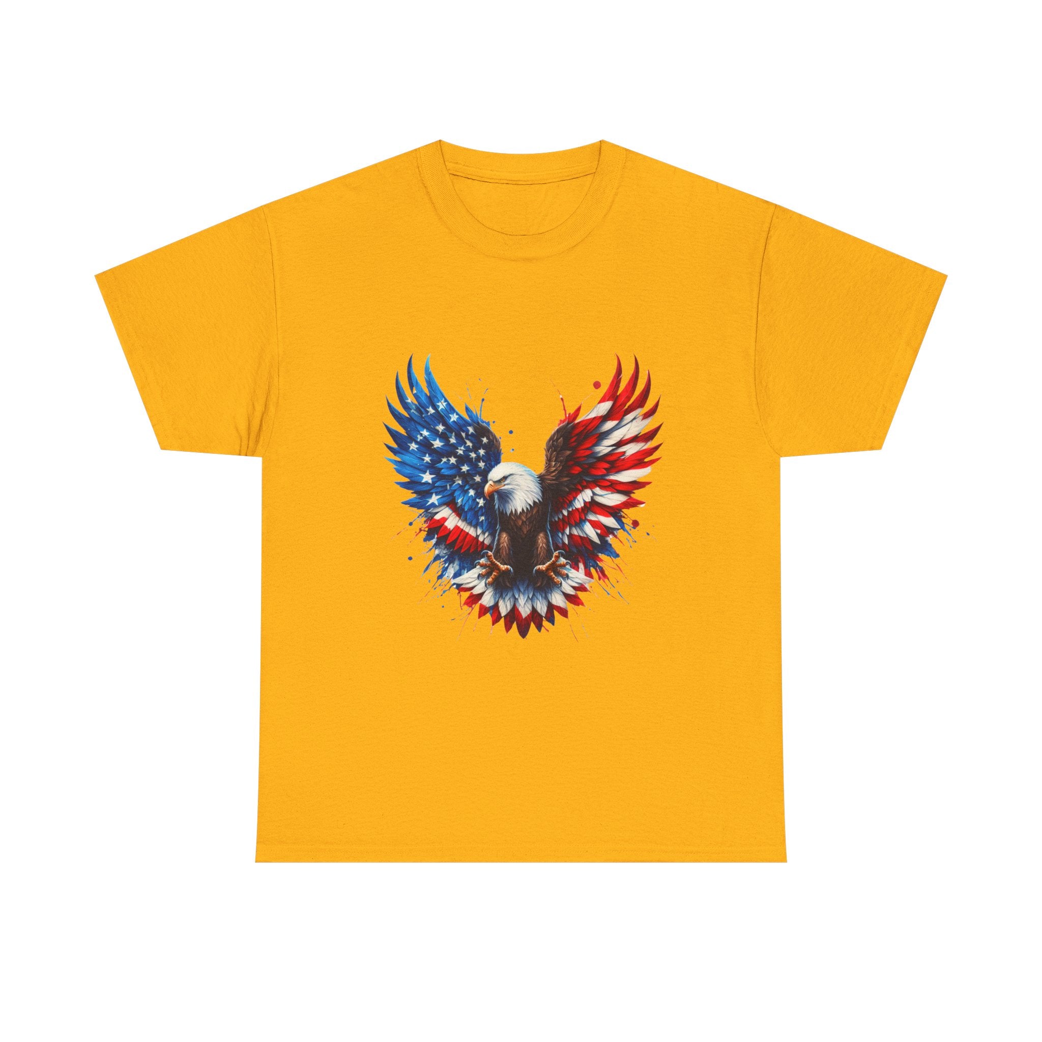 Patriotic Eagle T-Shirt — American Flag Bald Eagle Graphic Tee