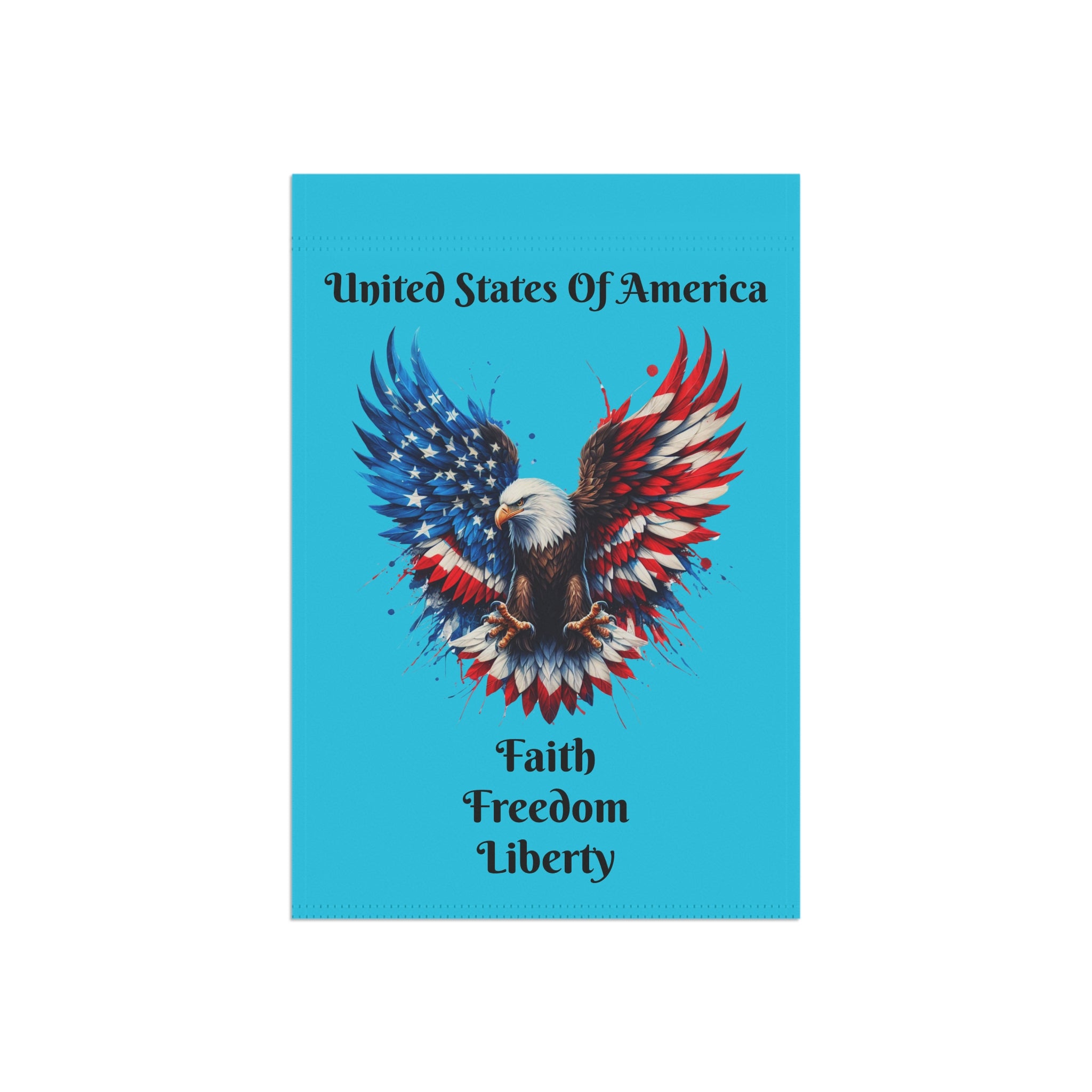 Patriotic Eagle Garden Flag – American Flag Wings House Banner for 4th of July, Memorial Day, Veterans Day