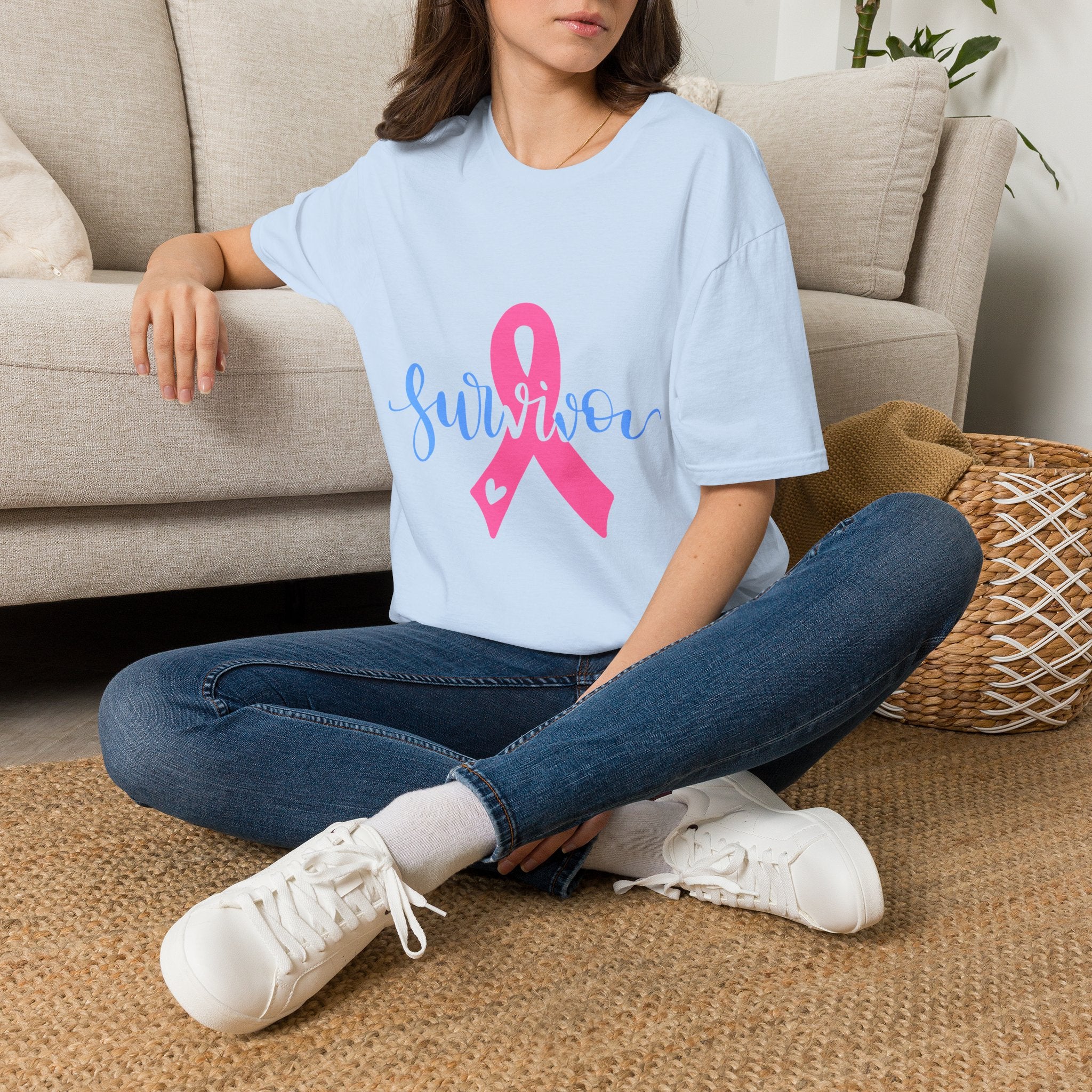 Breast Cancer Survivor T-Shirt — Pink Ribbon Survivor Tee