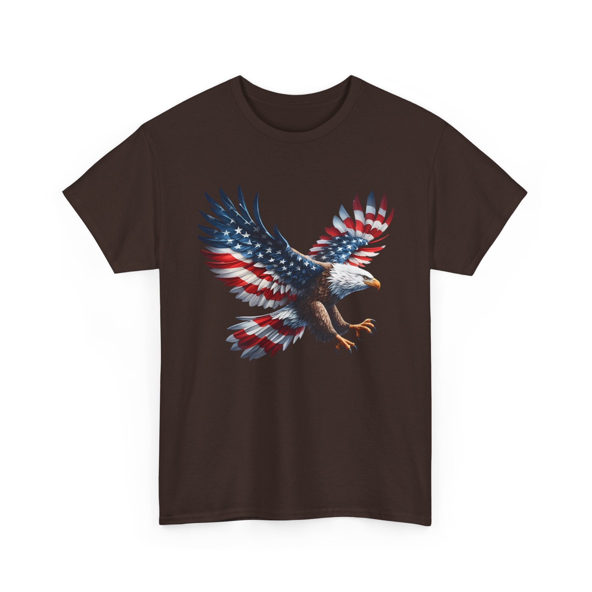 Eagle Flag T-Shirt — Patriotic Bald Eagle Graphic Tee