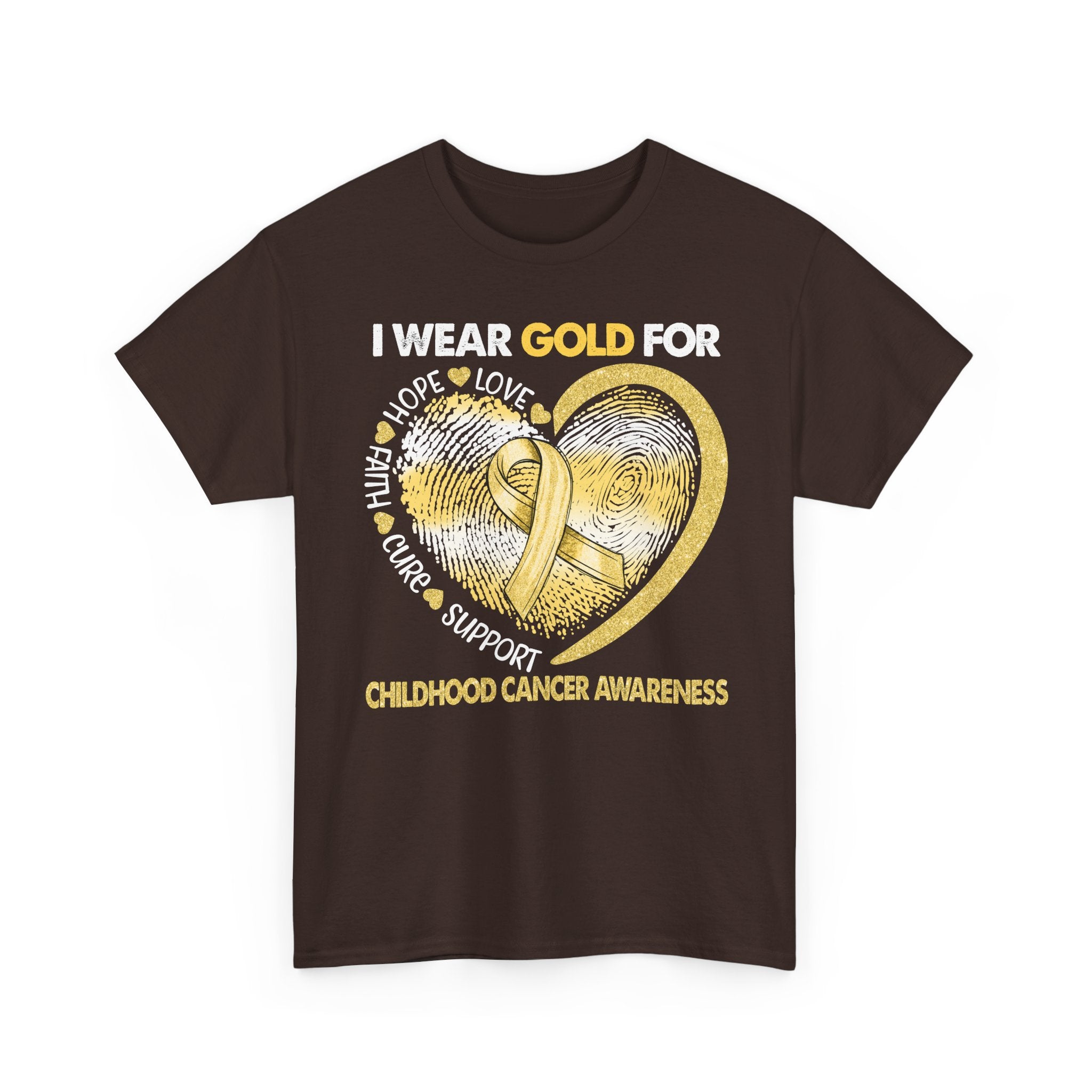 Gold Ribbon Childhood Cancer Awareness T-Shirt