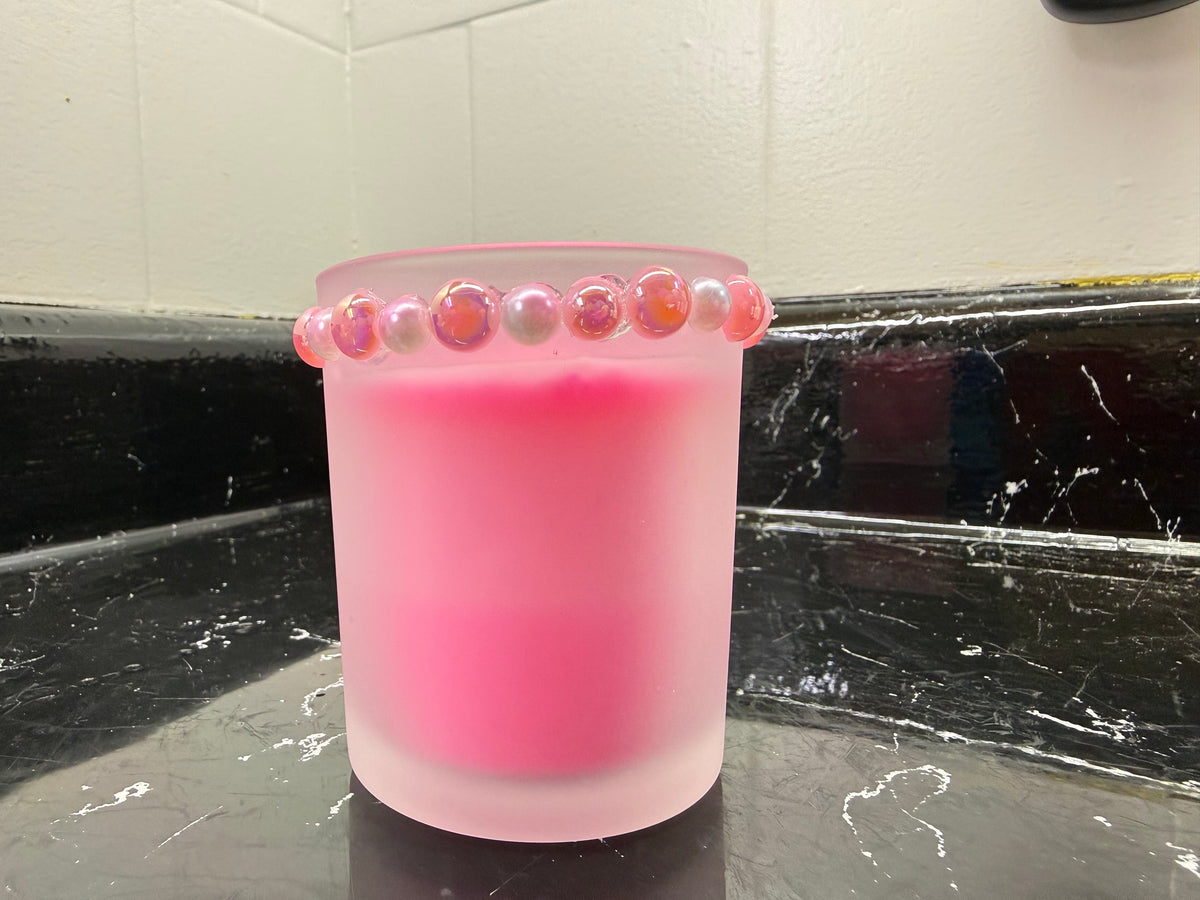 Breast Cancer Awareness Soy candle - scent varies - Soy grown in the USA - Random design/Color