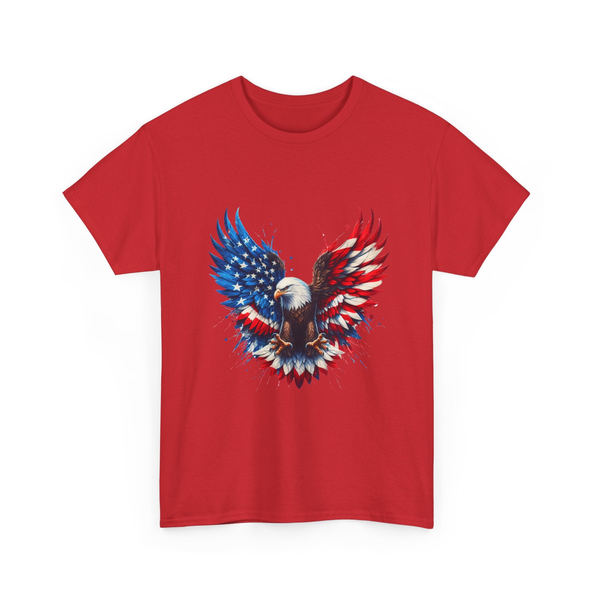 Patriotic Eagle T-Shirt — American Flag Bald Eagle Graphic Tee