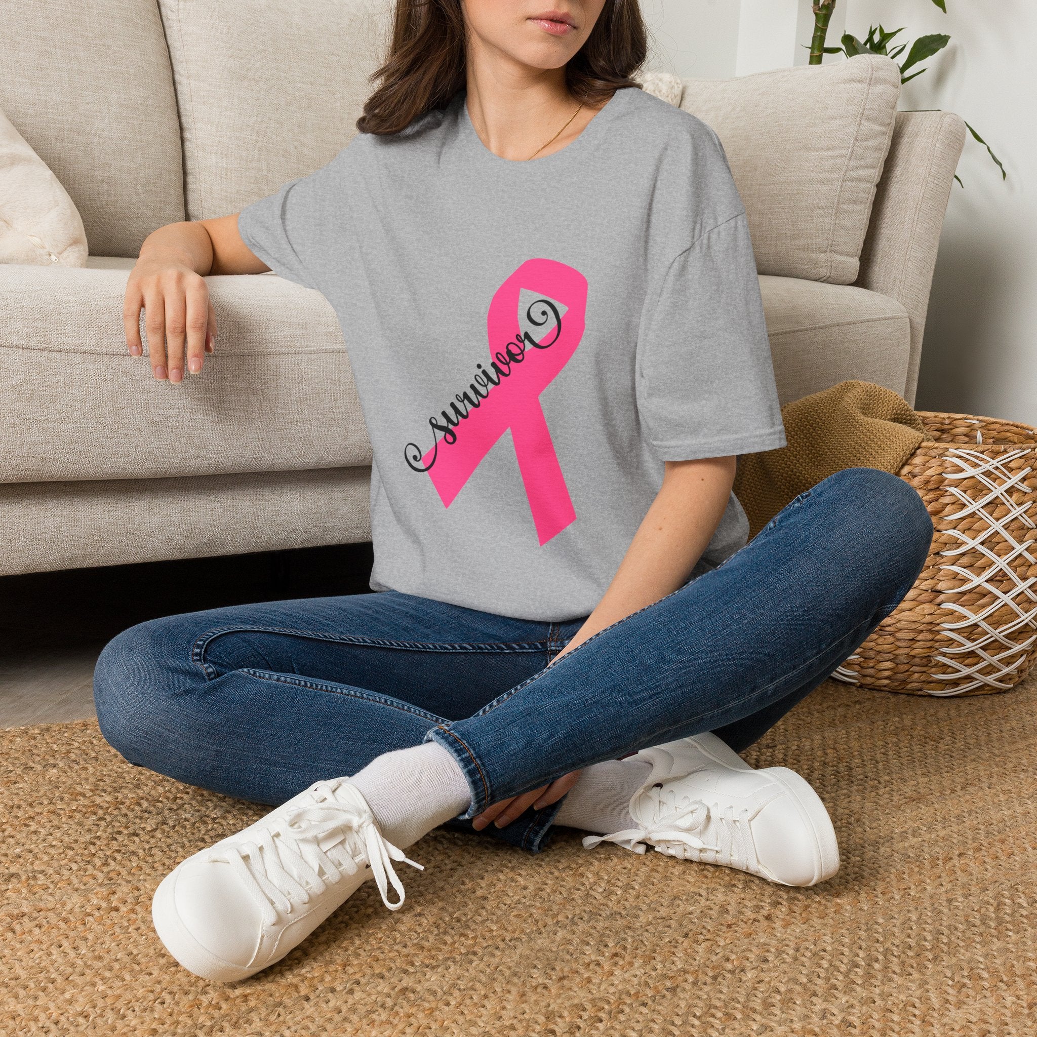 Breast Cancer Survivor Pink Ribbon T-Shirt