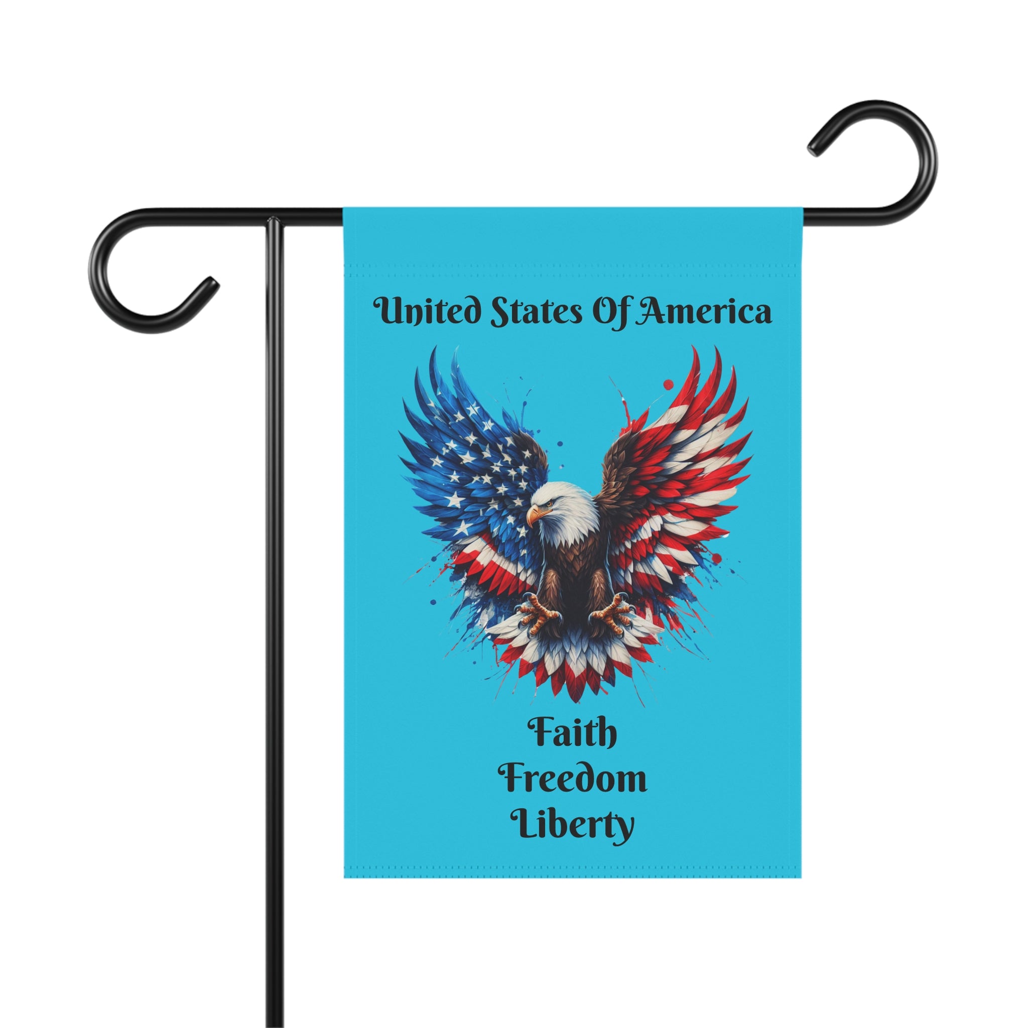 Patriotic Eagle Garden Flag – American Flag Wings House Banner for 4th of July, Memorial Day, Veterans Day