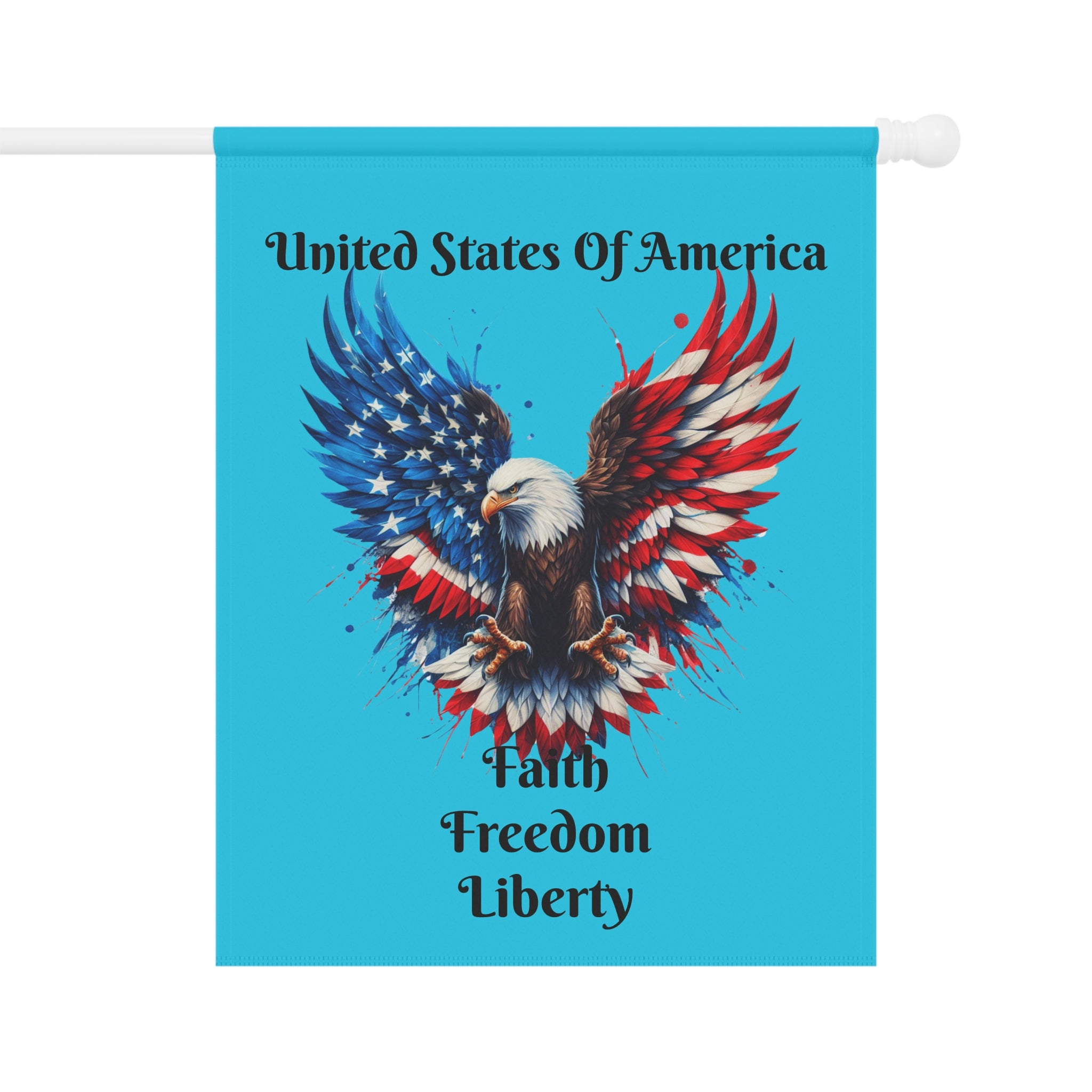 Patriotic Eagle Garden Flag – American Flag Wings House Banner for 4th of July, Memorial Day, Veterans Day