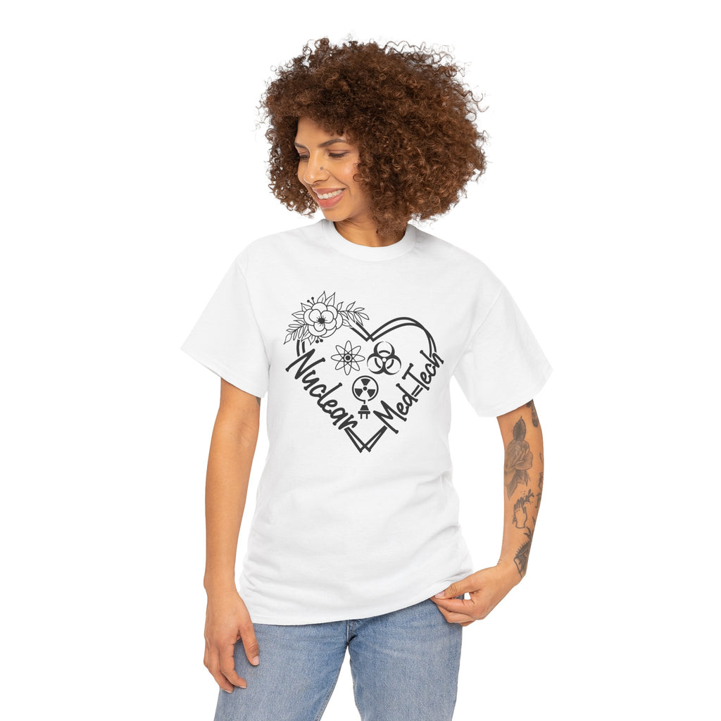 Nuclear MedTech Heart T-Shirt – Medical Tech Biohazard Pulse Graphic Tee