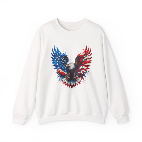 American Flag Bald Eagle Crewneck Sweatshirt USA