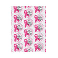 Breast Cancer Awareness Velveteen Plush Blanket – "We Fight Together" Pink Ribbon Throw