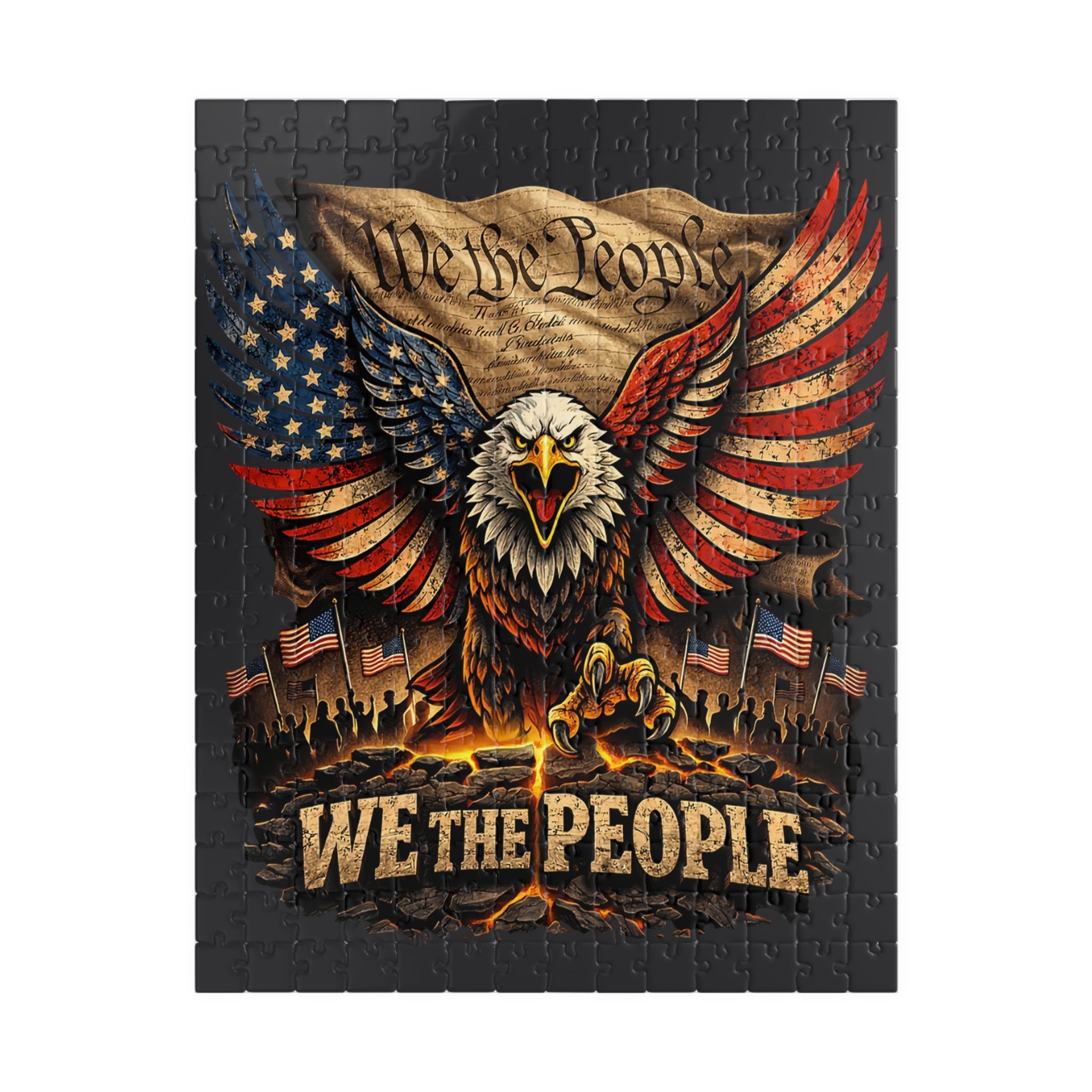 Patriotic Eagle 'We The People' Jigsaw Puzzle — American Flag Puzzle (110–1014 pcs)