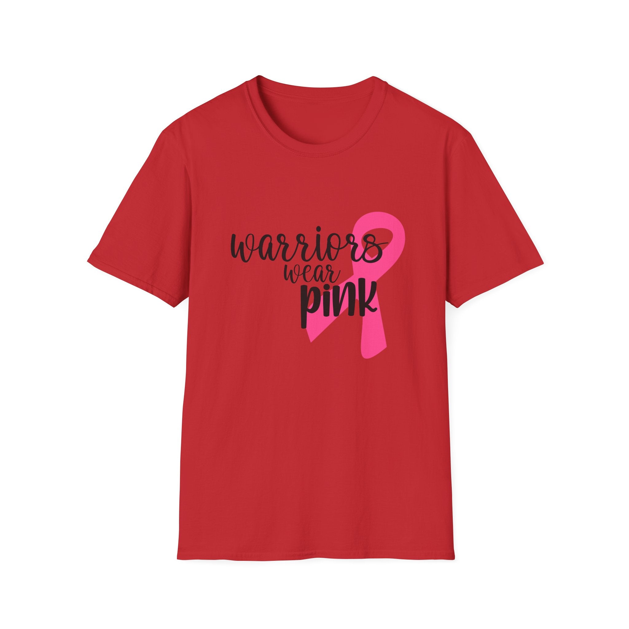Breast Cancer Awareness T-Shirt — "Warriors Wear Pink" Ribbon Tee