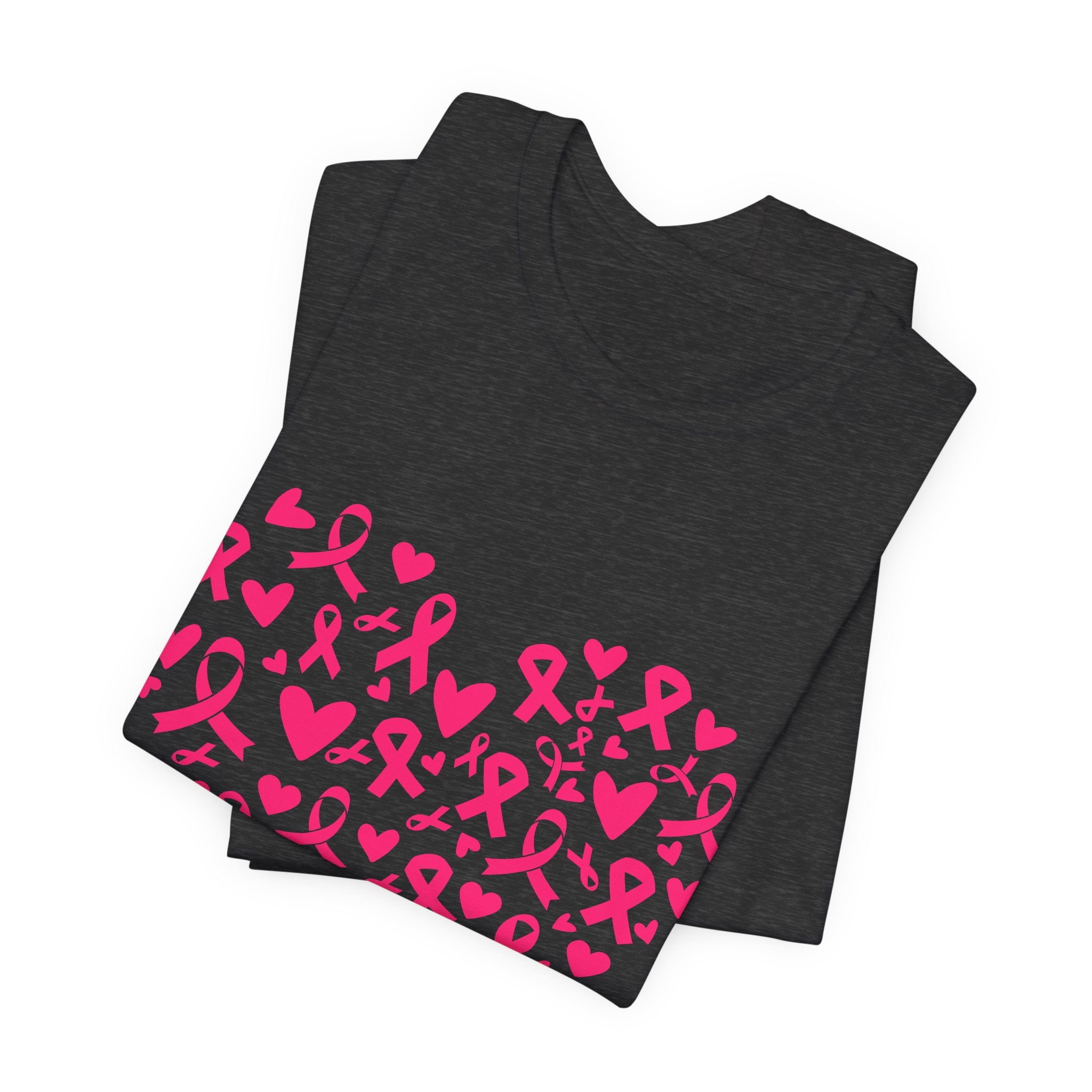 Breast Cancer Awareness Ribbon Heart Tee