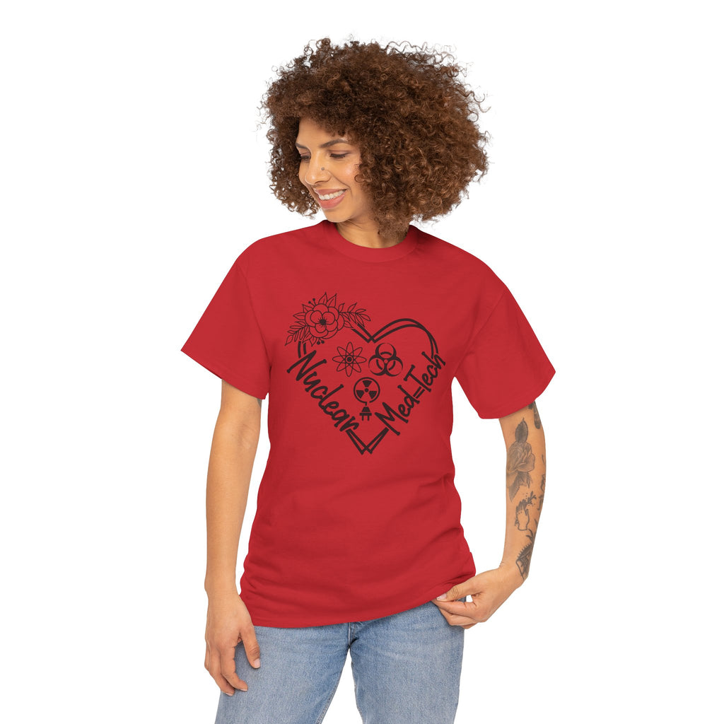 Nuclear MedTech Heart T-Shirt – Medical Tech Biohazard Pulse Graphic Tee
