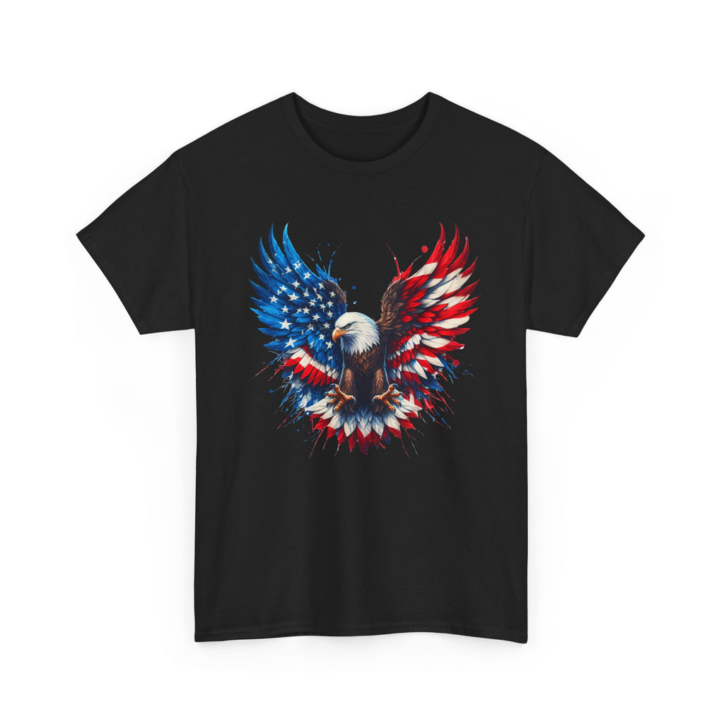 Patriotic Eagle T-Shirt — American Flag Bald Eagle Graphic Tee