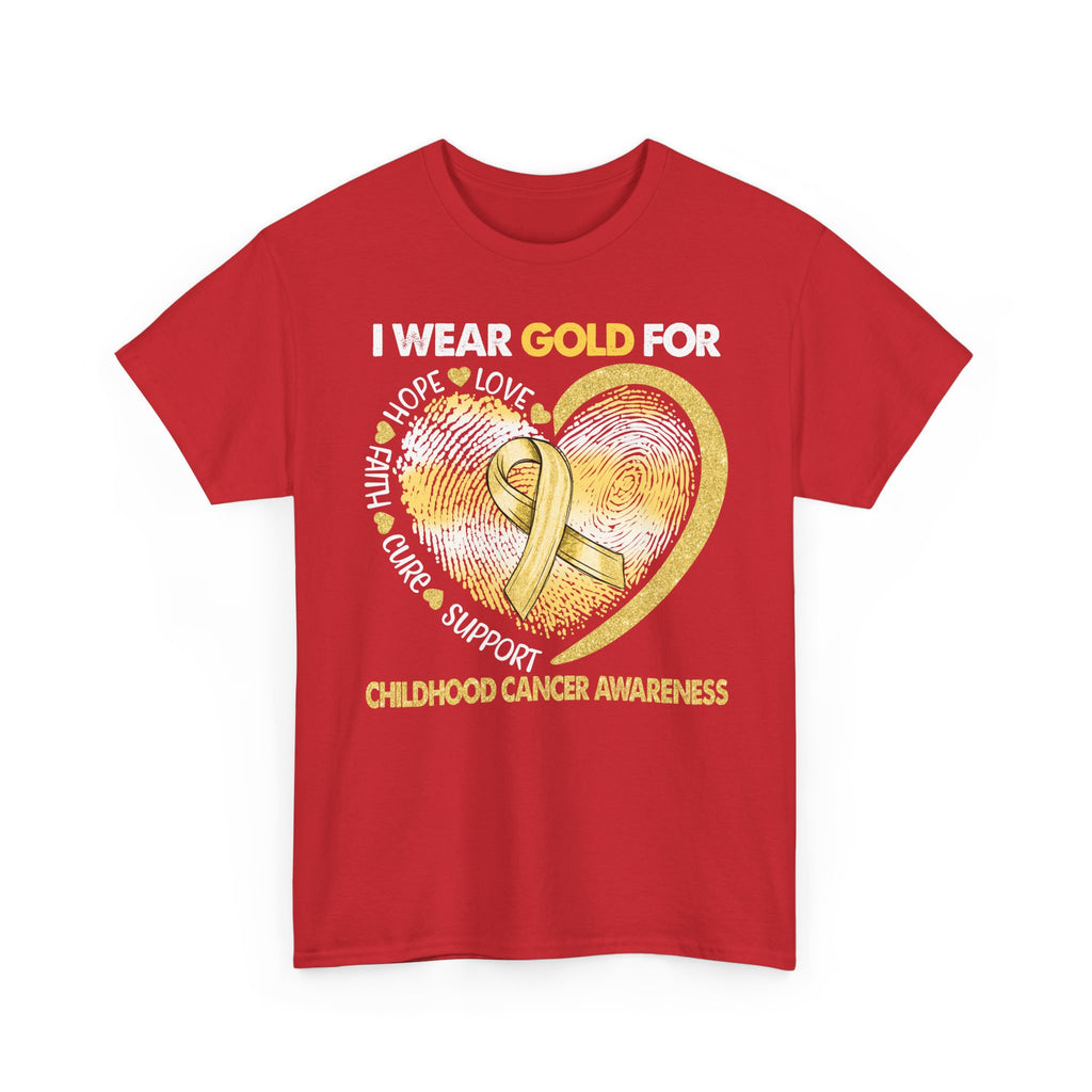Gold Ribbon Childhood Cancer Awareness T-Shirt