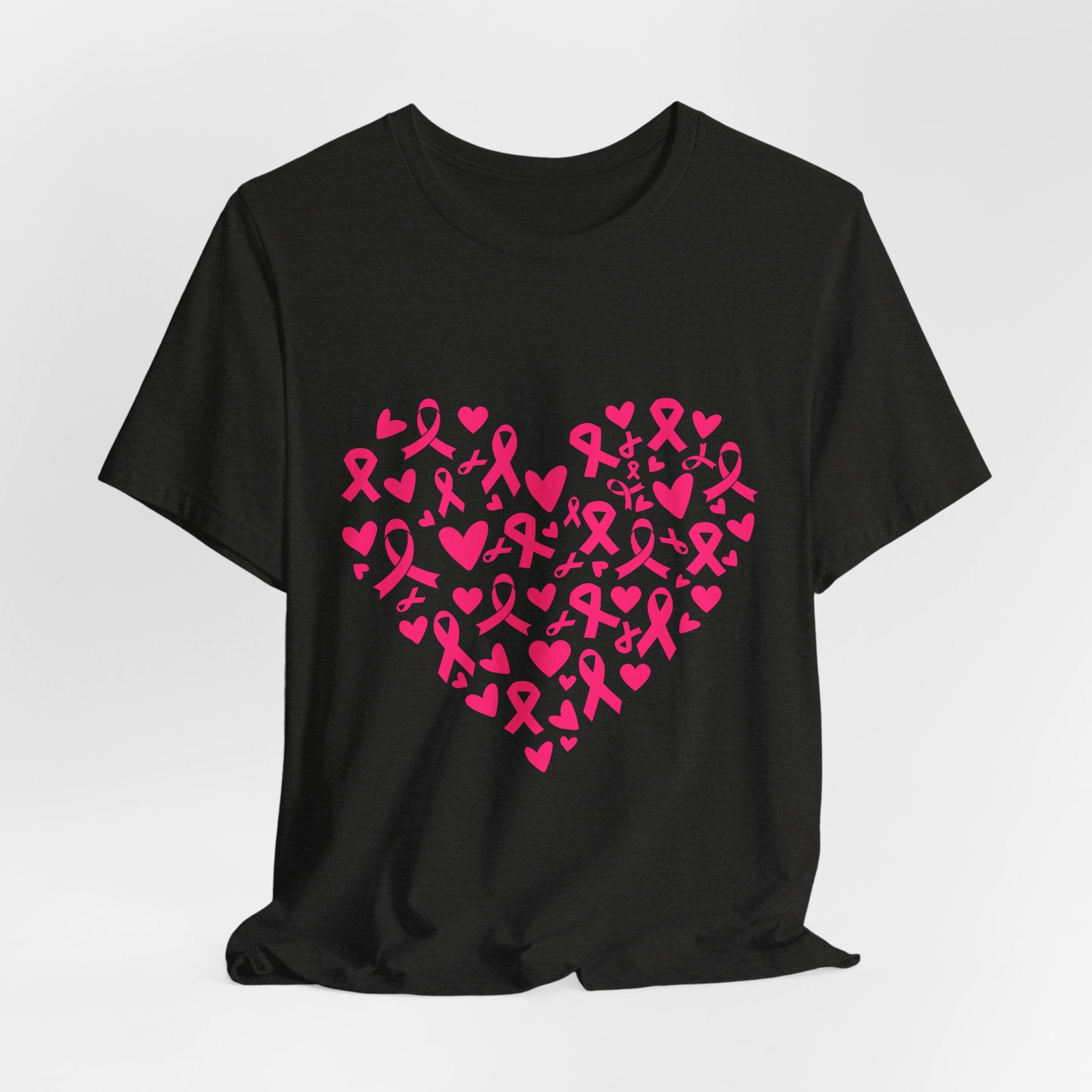 Breast Cancer Awareness Ribbon Heart Tee