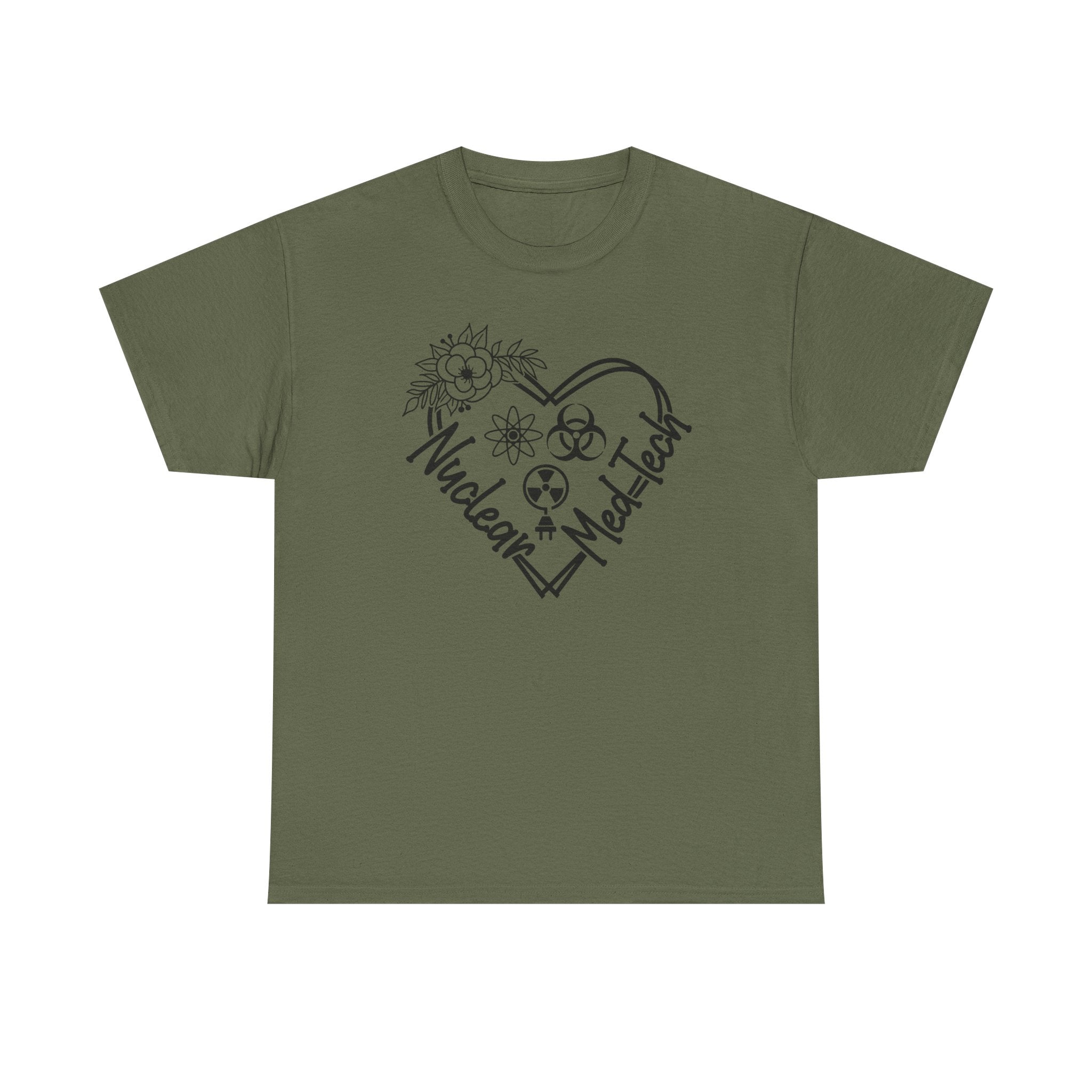 Nuclear MedTech Heart T-Shirt – Medical Tech Biohazard Pulse Graphic Tee