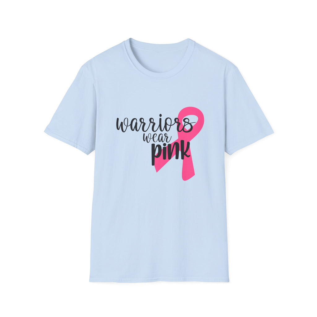 Breast Cancer Awareness T-Shirt — "Warriors Wear Pink" Ribbon Tee