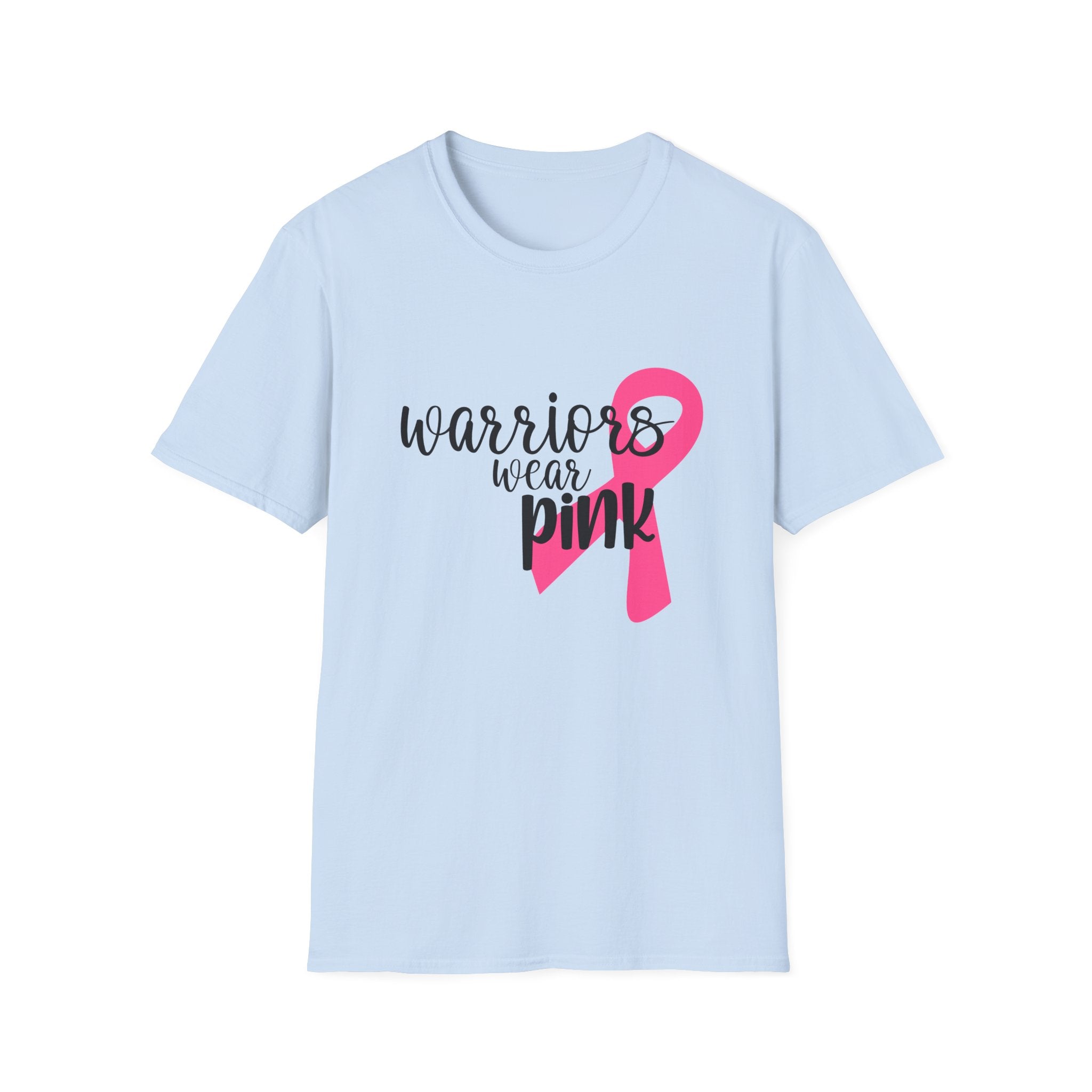 Breast Cancer Awareness T-Shirt — "Warriors Wear Pink" Ribbon Tee