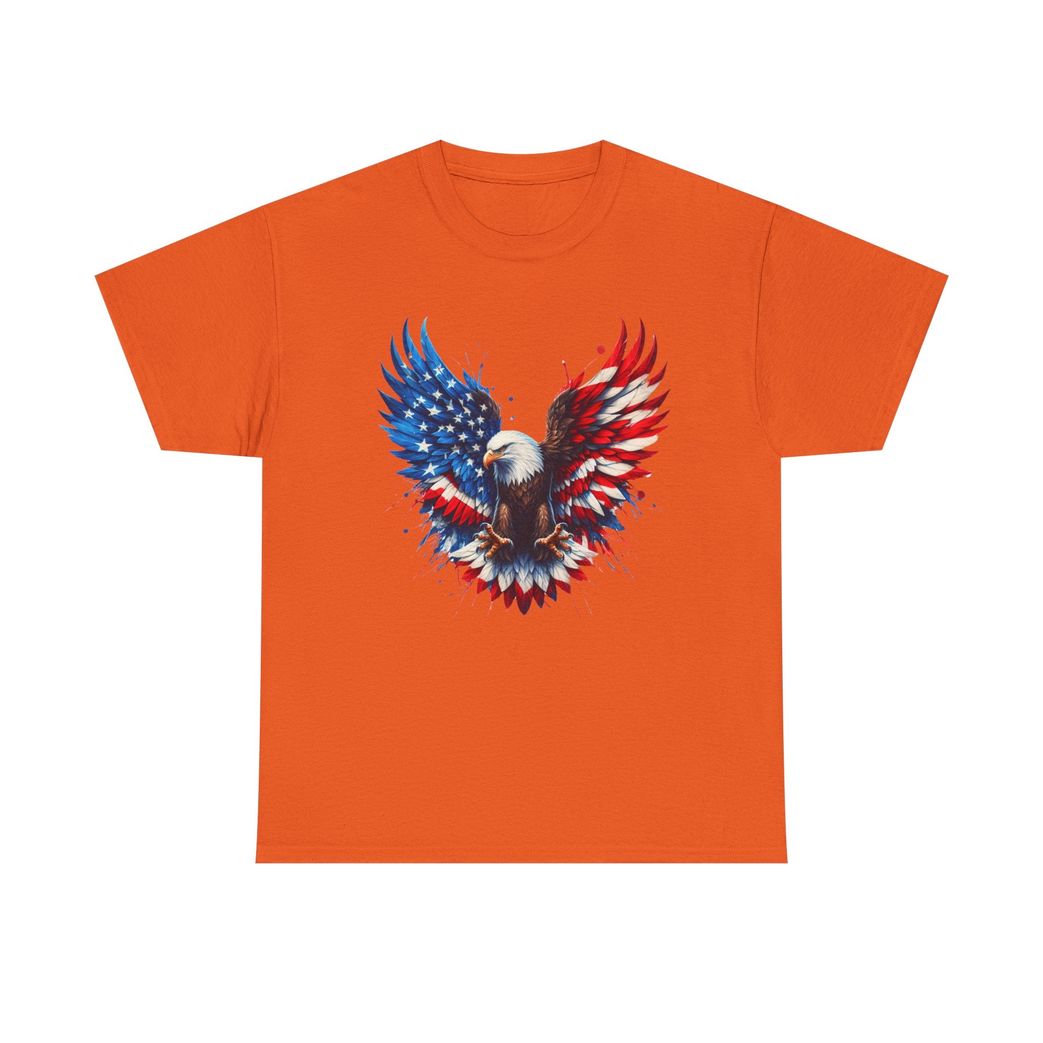 Patriotic Eagle T-Shirt — American Flag Bald Eagle Graphic Tee