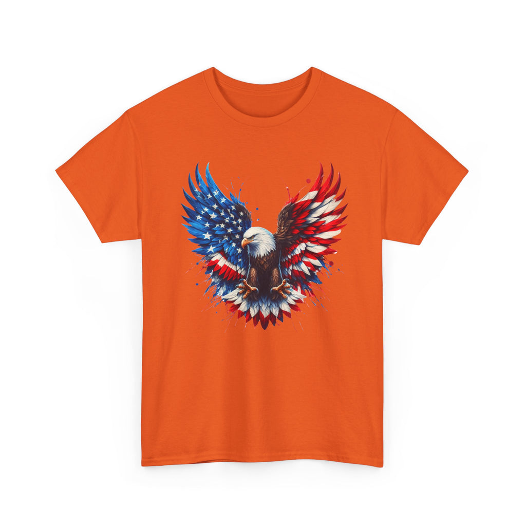 Patriotic Eagle T-Shirt — American Flag Bald Eagle Graphic Tee
