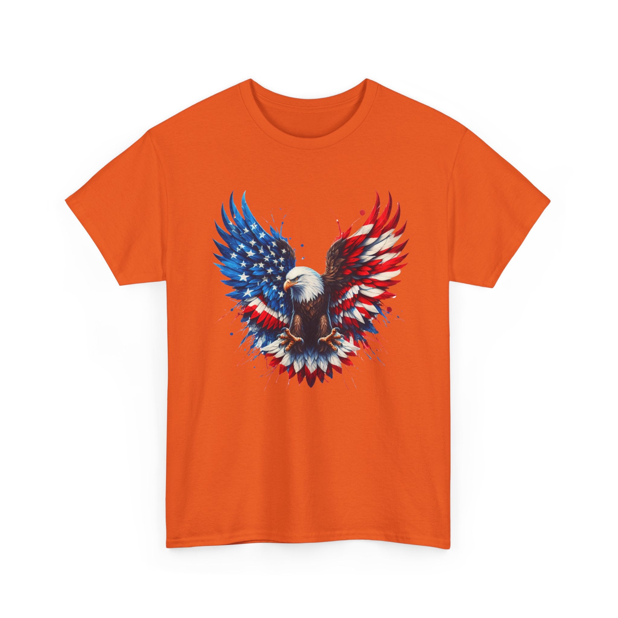 Patriotic Eagle T-Shirt — American Flag Bald Eagle Graphic Tee