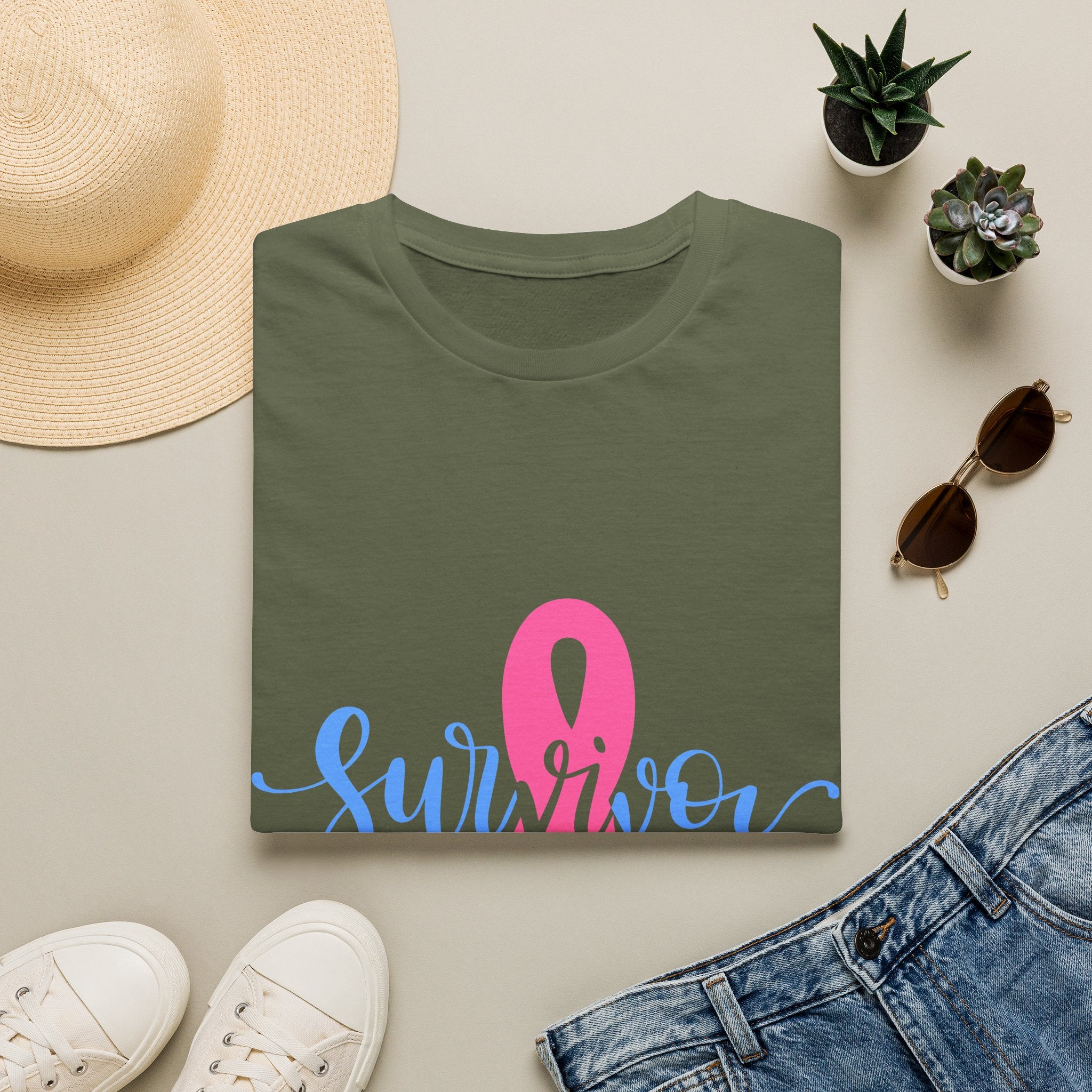 Breast Cancer Survivor T-Shirt — Pink Ribbon Survivor Tee