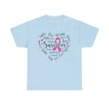 Breast Cancer Survivor Heart T-Shirt – Pink Ribbon Strength Tee