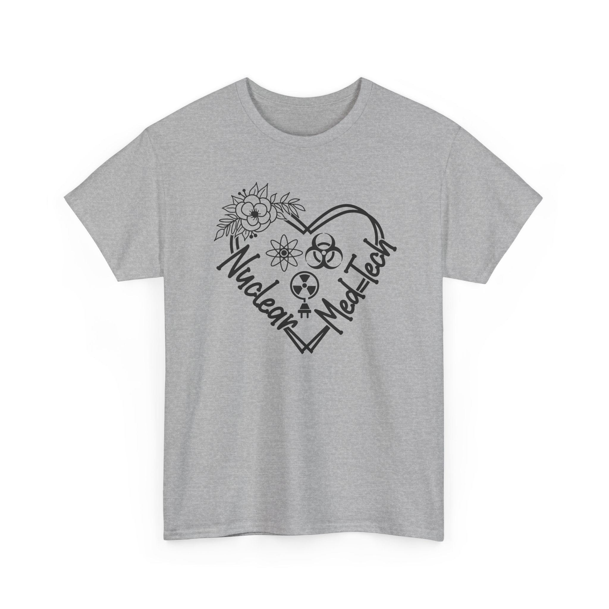Nuclear MedTech Heart T-Shirt – Medical Tech Biohazard Pulse Graphic Tee
