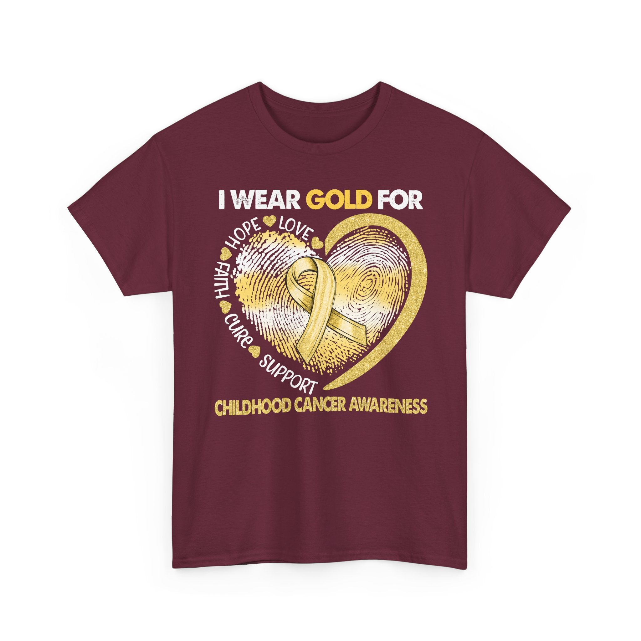 Gold Ribbon Childhood Cancer Awareness T-Shirt
