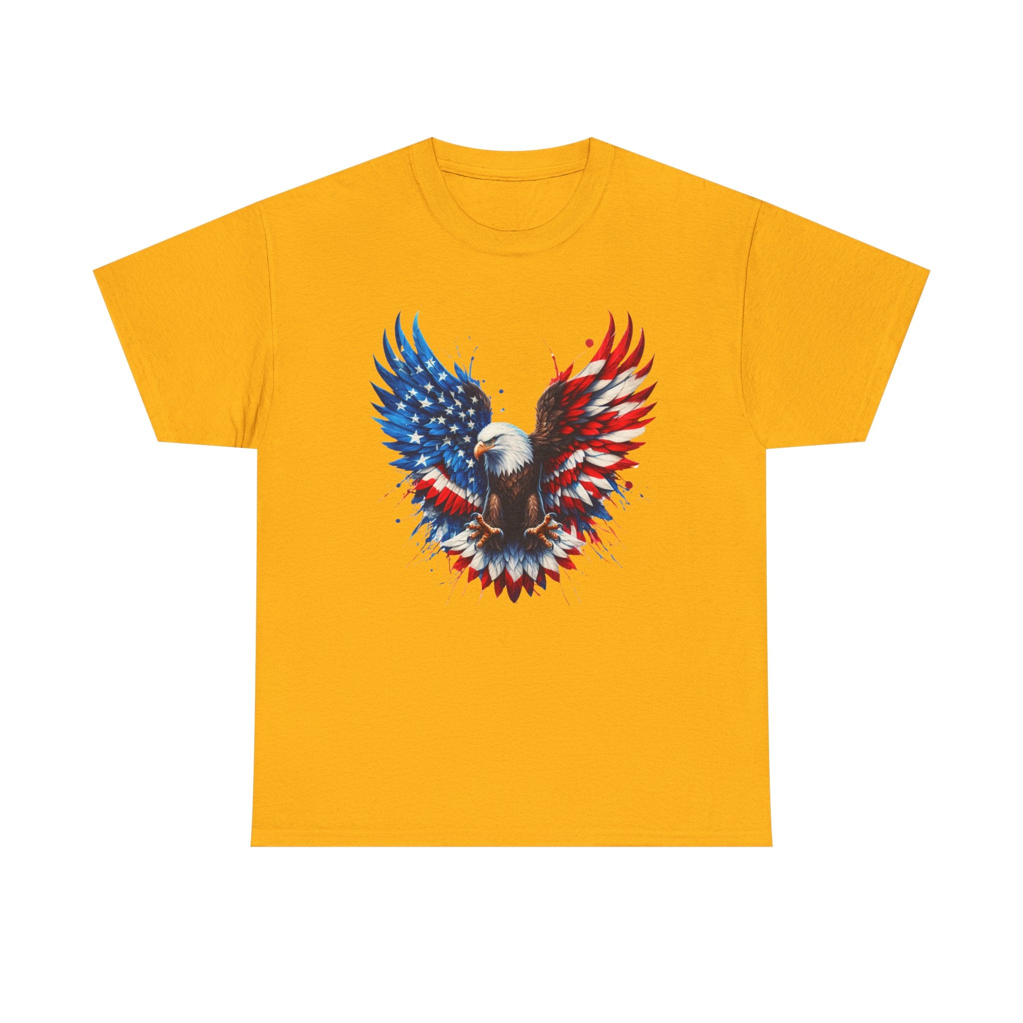 Patriotic Eagle T-Shirt — American Flag Bald Eagle Graphic Tee