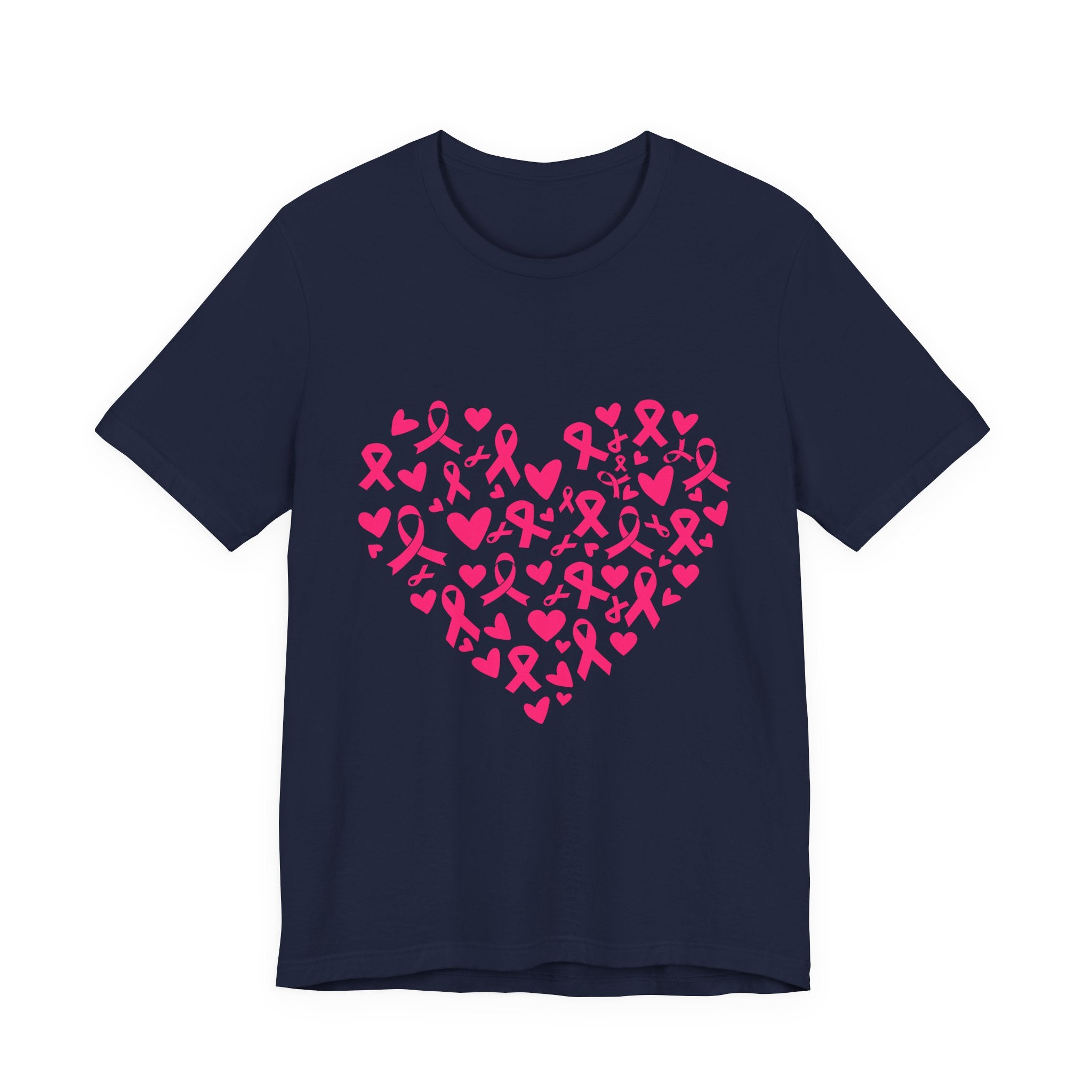 Breast Cancer Awareness Ribbon Heart Tee