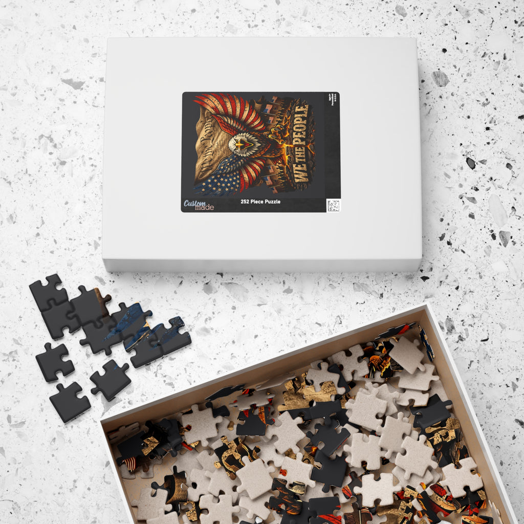 Patriotic Eagle 'We The People' Jigsaw Puzzle — American Flag Puzzle (110–1014 pcs)