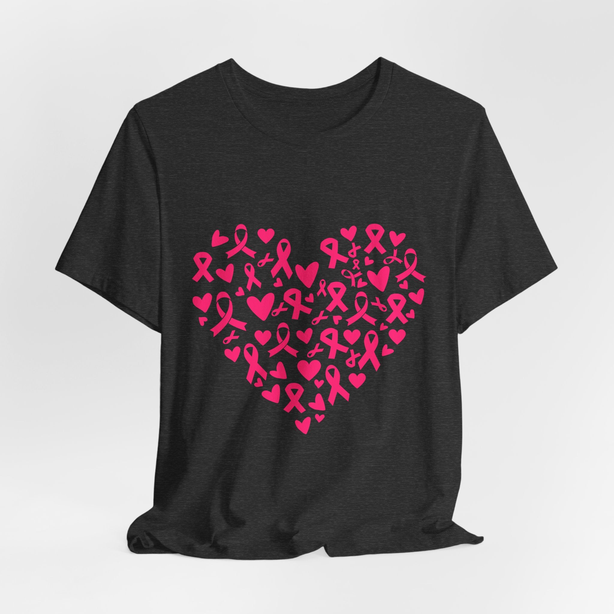 Breast Cancer Awareness Ribbon Heart Tee