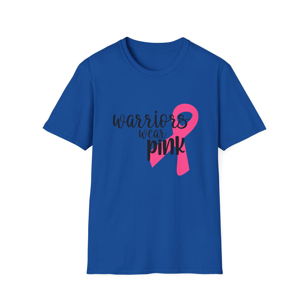Breast Cancer Awareness T-Shirt — "Warriors Wear Pink" Ribbon Tee