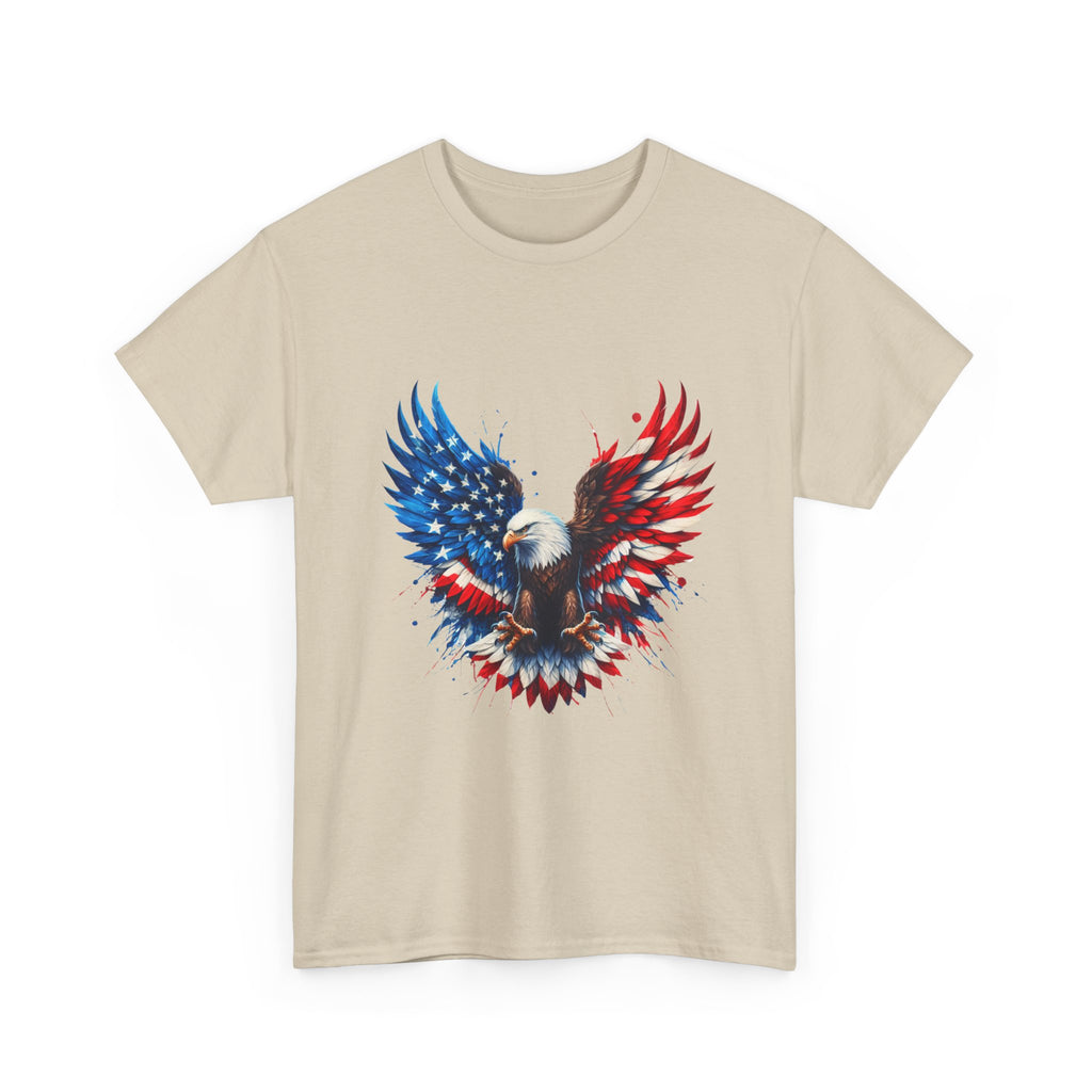Patriotic Eagle T-Shirt — American Flag Bald Eagle Graphic Tee