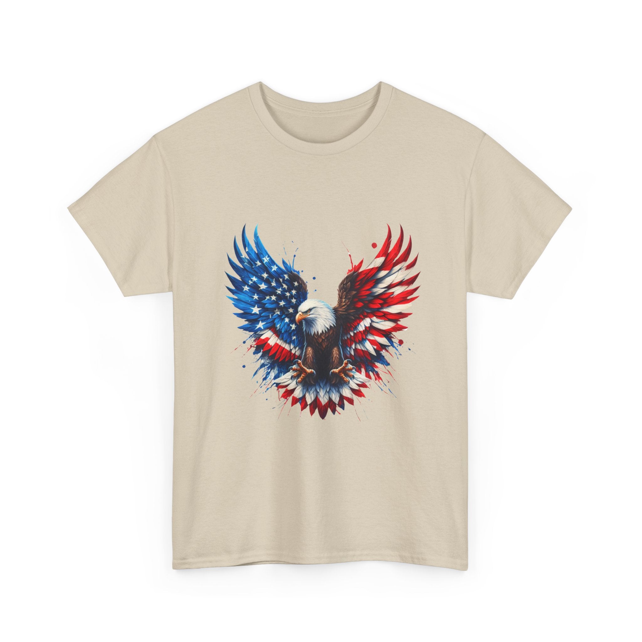 Patriotic Eagle T-Shirt — American Flag Bald Eagle Graphic Tee