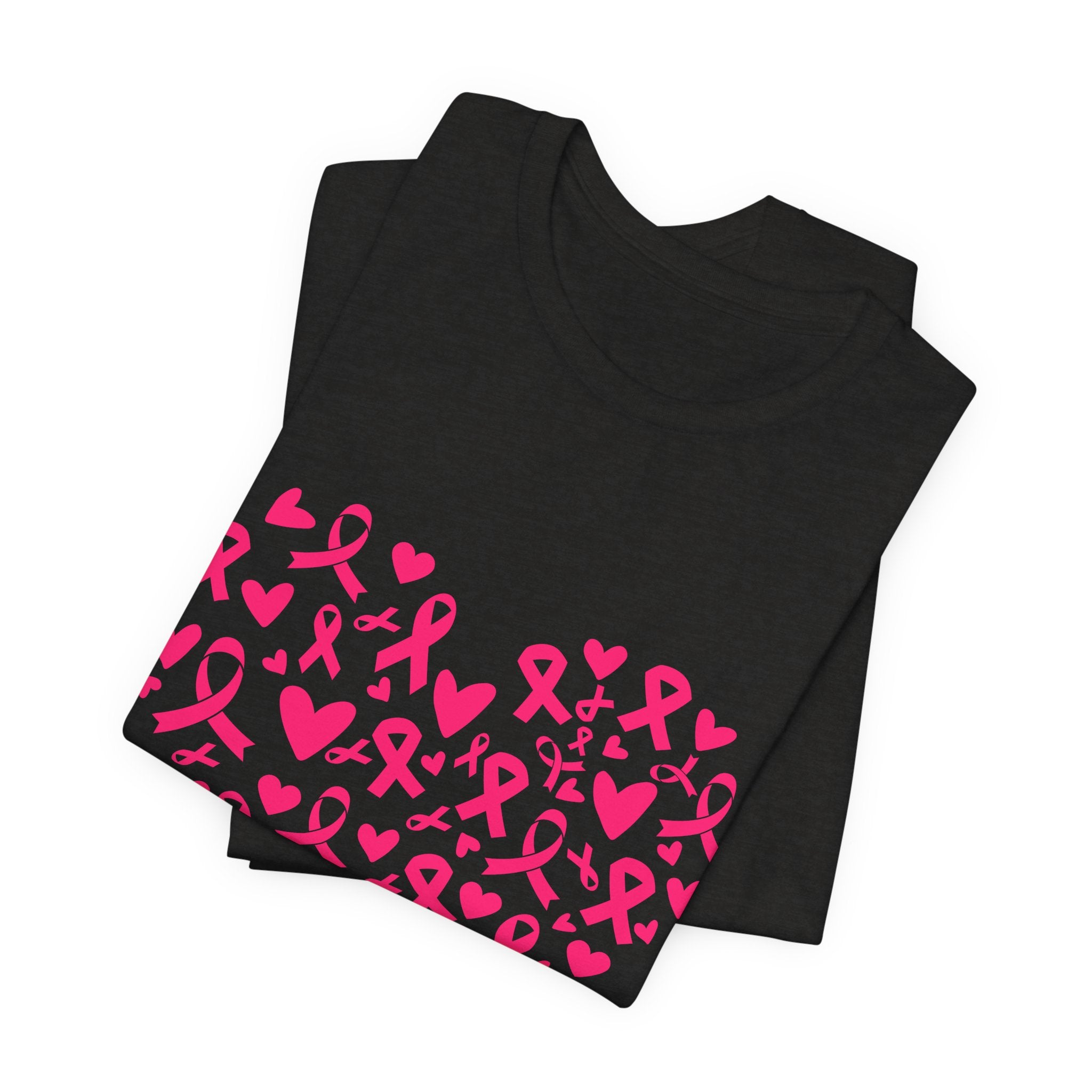 Breast Cancer Awareness Ribbon Heart Tee