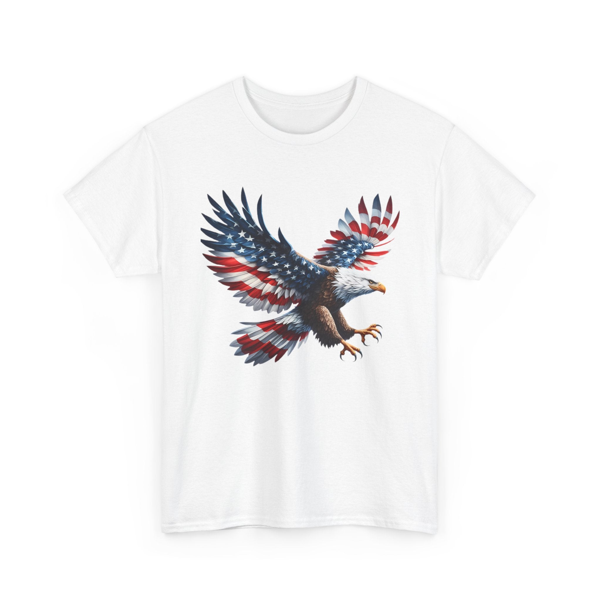Eagle Flag T-Shirt — Patriotic Bald Eagle Graphic Tee