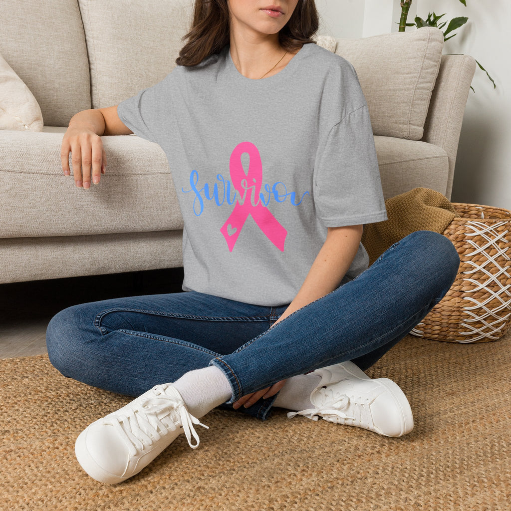 Breast Cancer Survivor T-Shirt — Pink Ribbon Survivor Tee