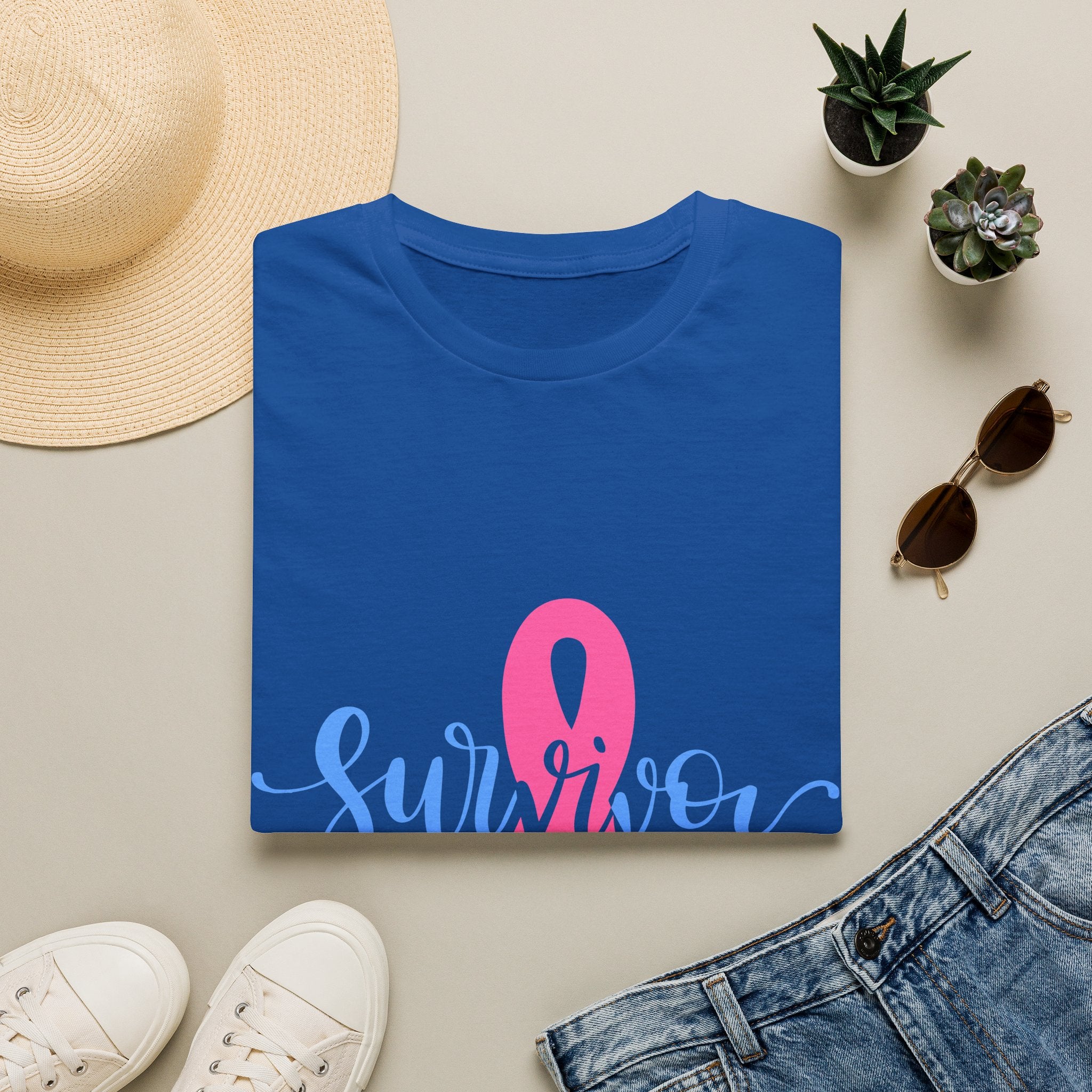 Breast Cancer Survivor T-Shirt — Pink Ribbon Survivor Tee