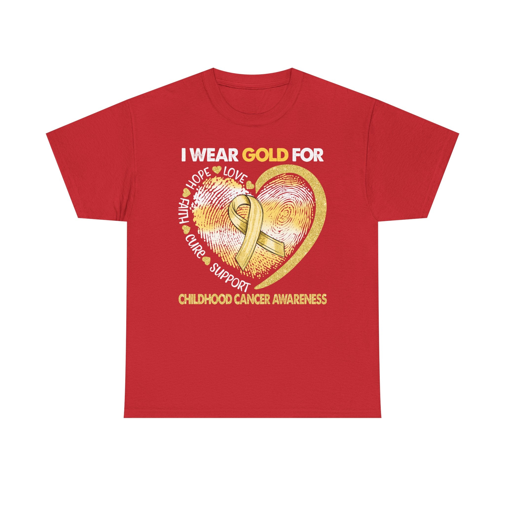 Gold Ribbon Childhood Cancer Awareness T-Shirt