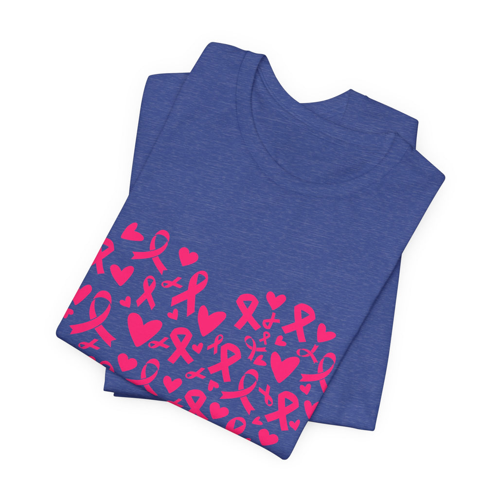 Breast Cancer Awareness Ribbon Heart Tee