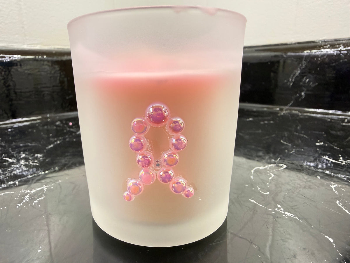 Breast Cancer Awareness Soy candle - scent varies - Soy grown in the USA - Random design/Color