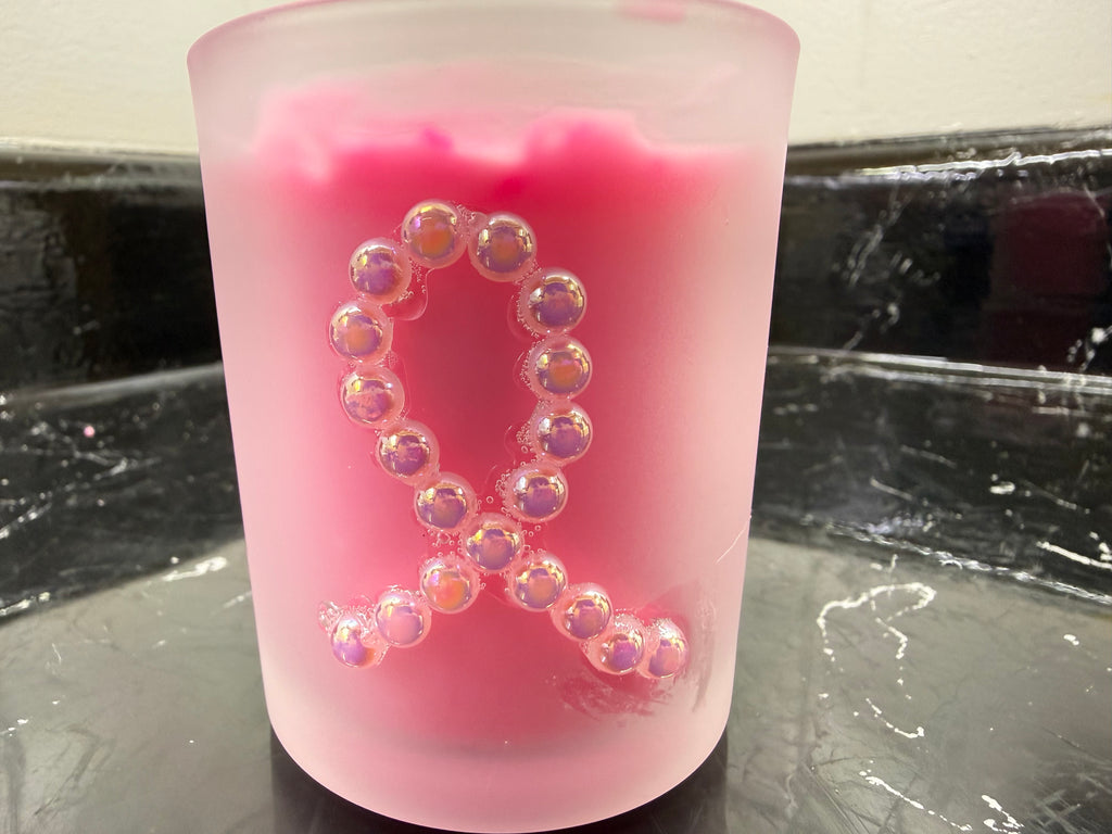 Breast Cancer Awareness Soy candle - scent varies - Soy grown in the USA - Random design/Color