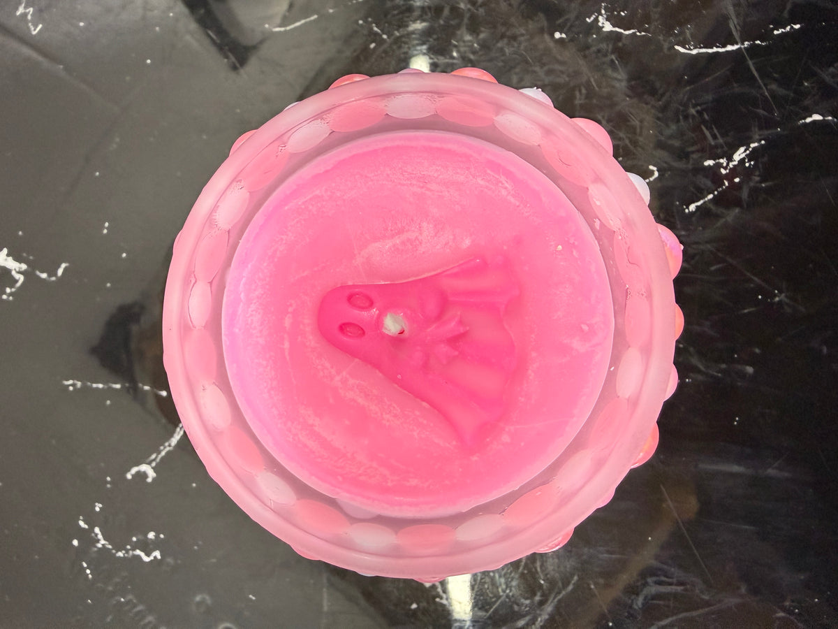 Breast Cancer Awareness Soy candle - scent varies - Soy grown in the USA - Random design/Color