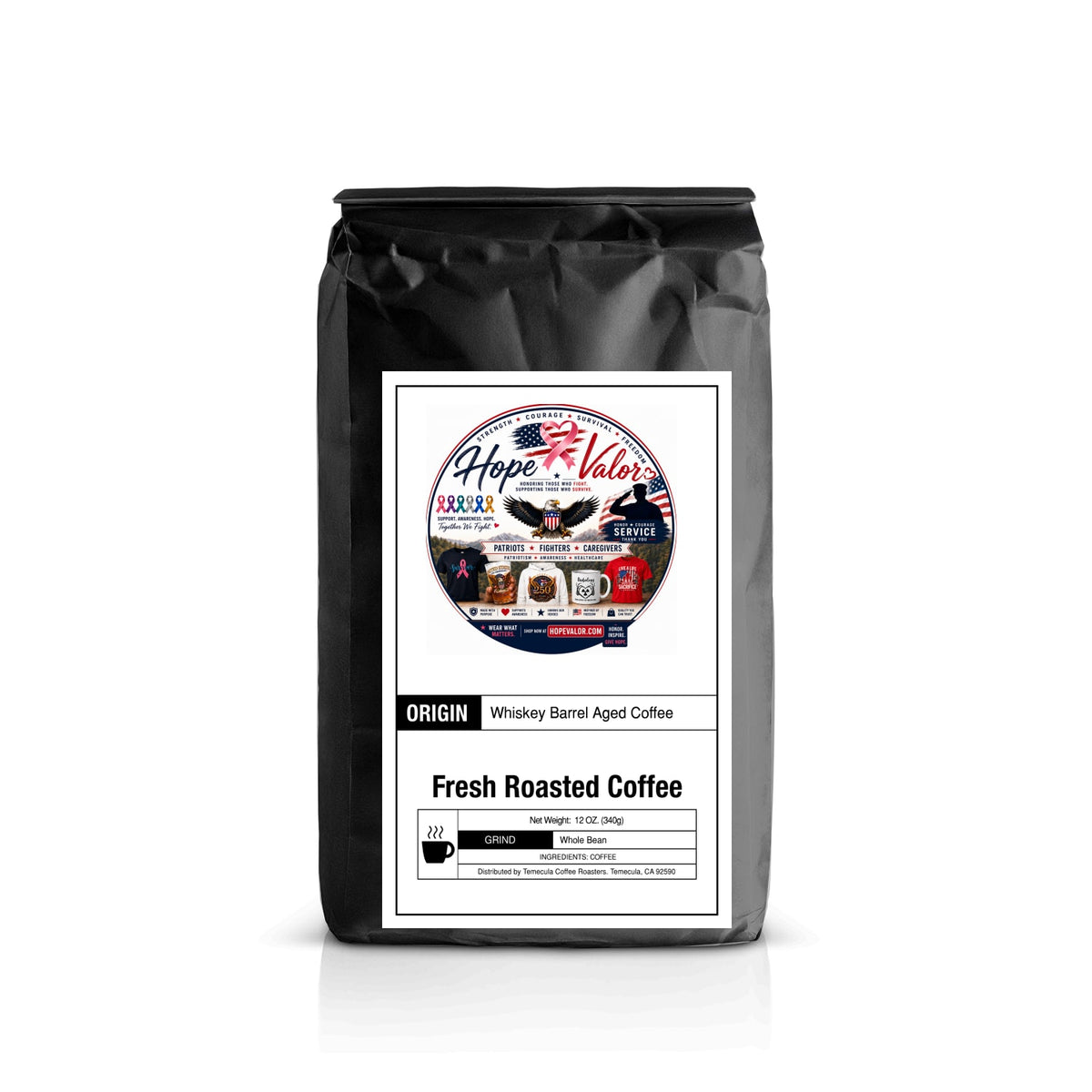 Whiskey Barrel Aged Fresh Roasted Coffee